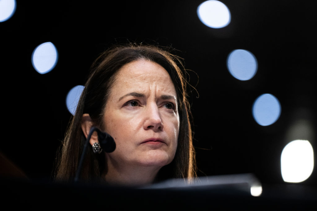 Director of National Intelligence Avril Haines testifies during the Senate Select Intelligence Committee hearing on worldwide threats in Hart Building on Wednesday, March 8, 2023. (Tom Williams—CQ-Roll Call, Inc/Getty Images)
