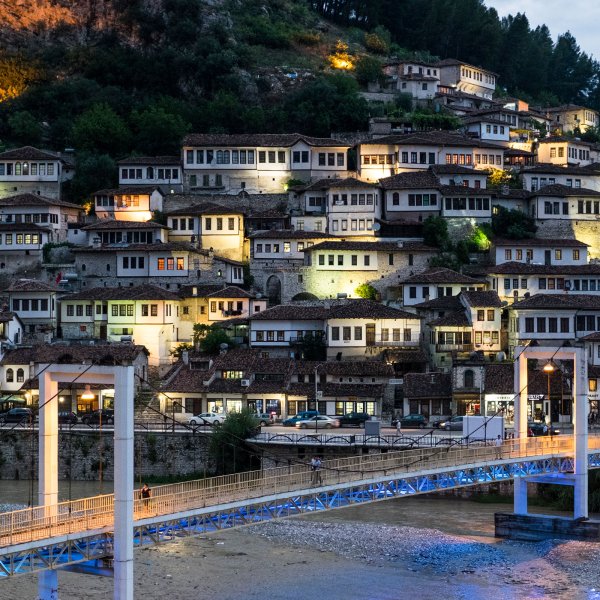 View of Berat in Albania.