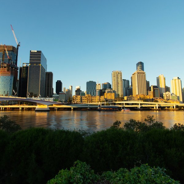 Commercial and residential buildings in Brisbane, Australia.