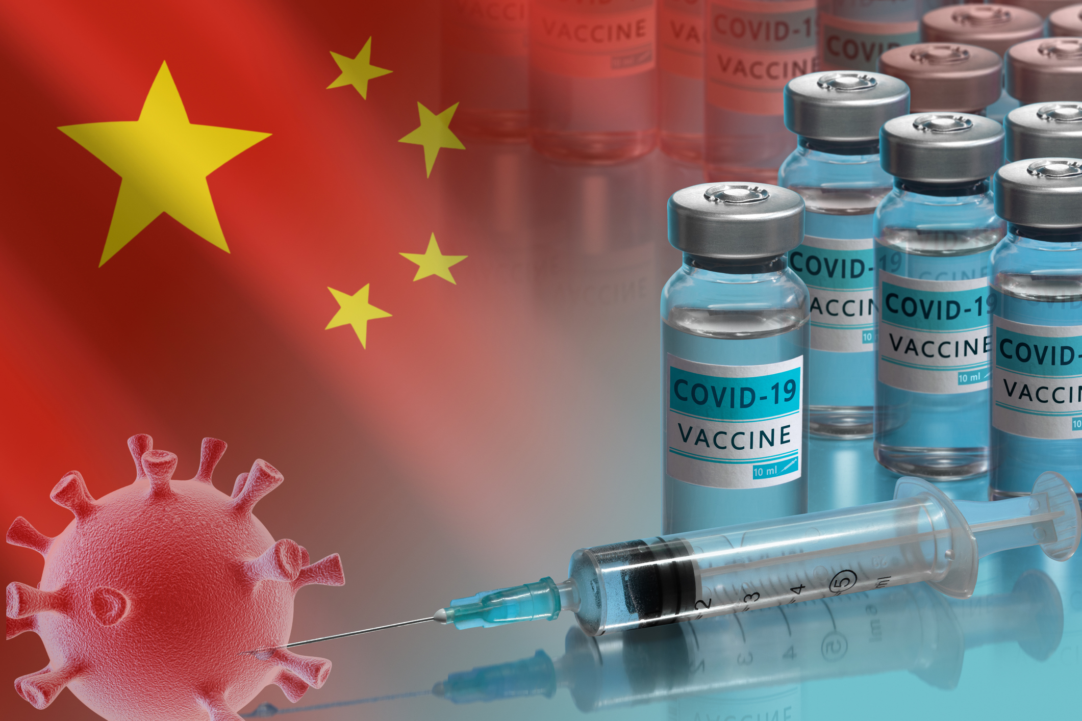 Vaccination campaign in China. The fight against coronavirus in the World