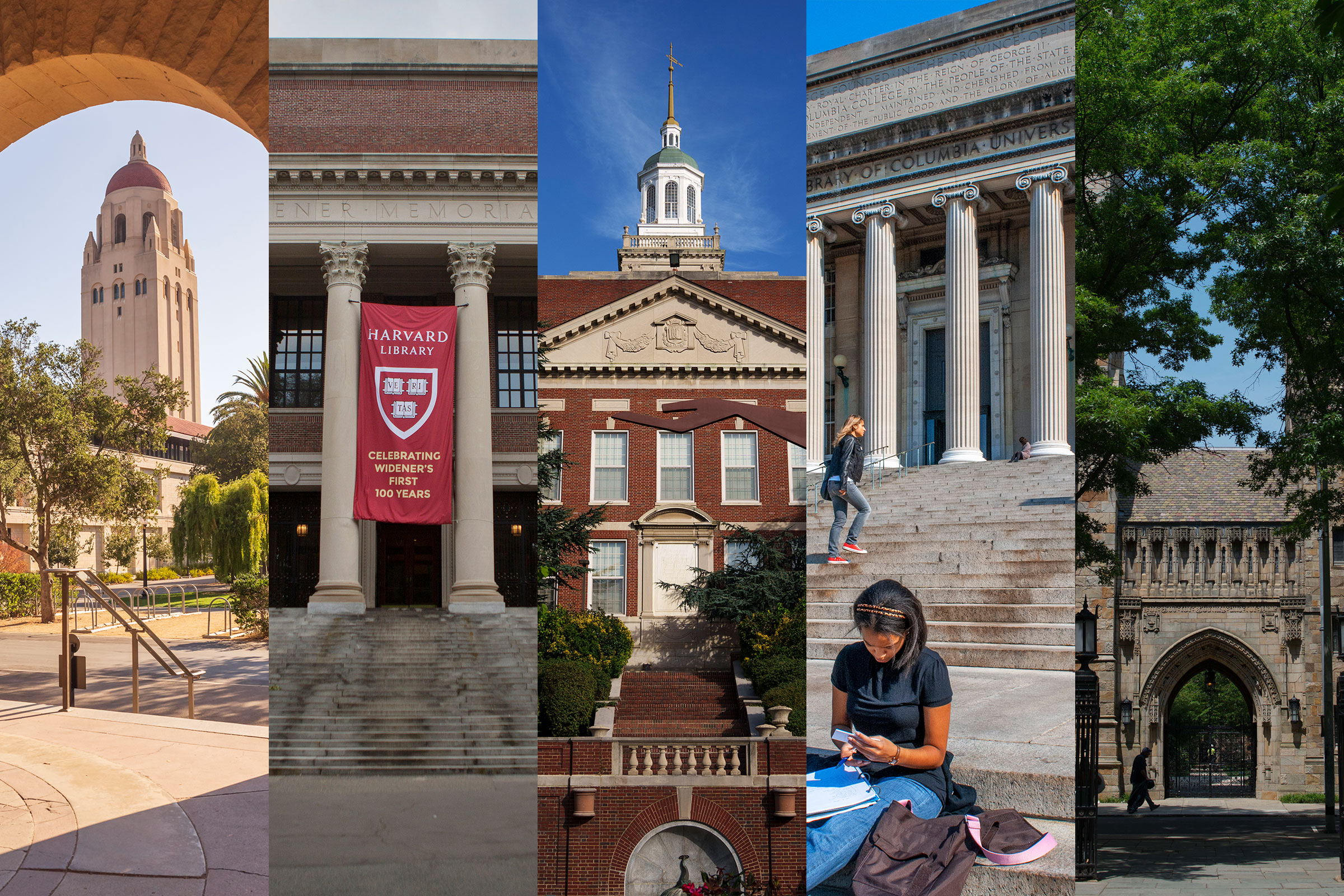 TIME spoke to several college guidance counselors who say they have been steering students and parents away from the rankings for years. (David Madison—Getty Images; Victor J. Blue—Bloomberg/Getty Images; Drew Angerer—Getty Images; Sergi Reboredo—VW Pics/Universal Images Group/Getty Images; Craig Warga—Bloomberg/Getty Images)