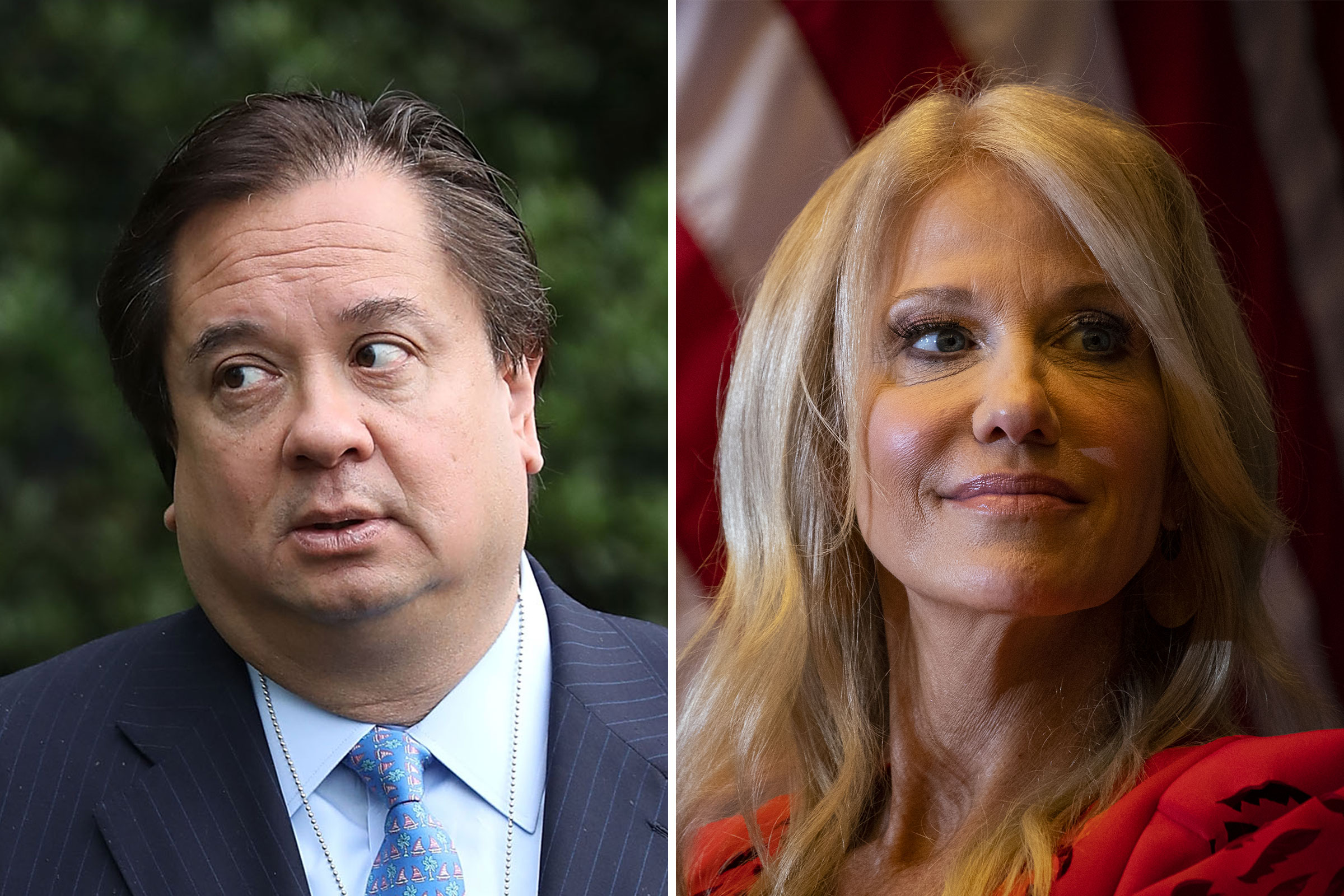 George Conway; Kellyanne Conway (Chip Somodevilla—Getty Images; Al Drago—Bloomberg/Getty Images)