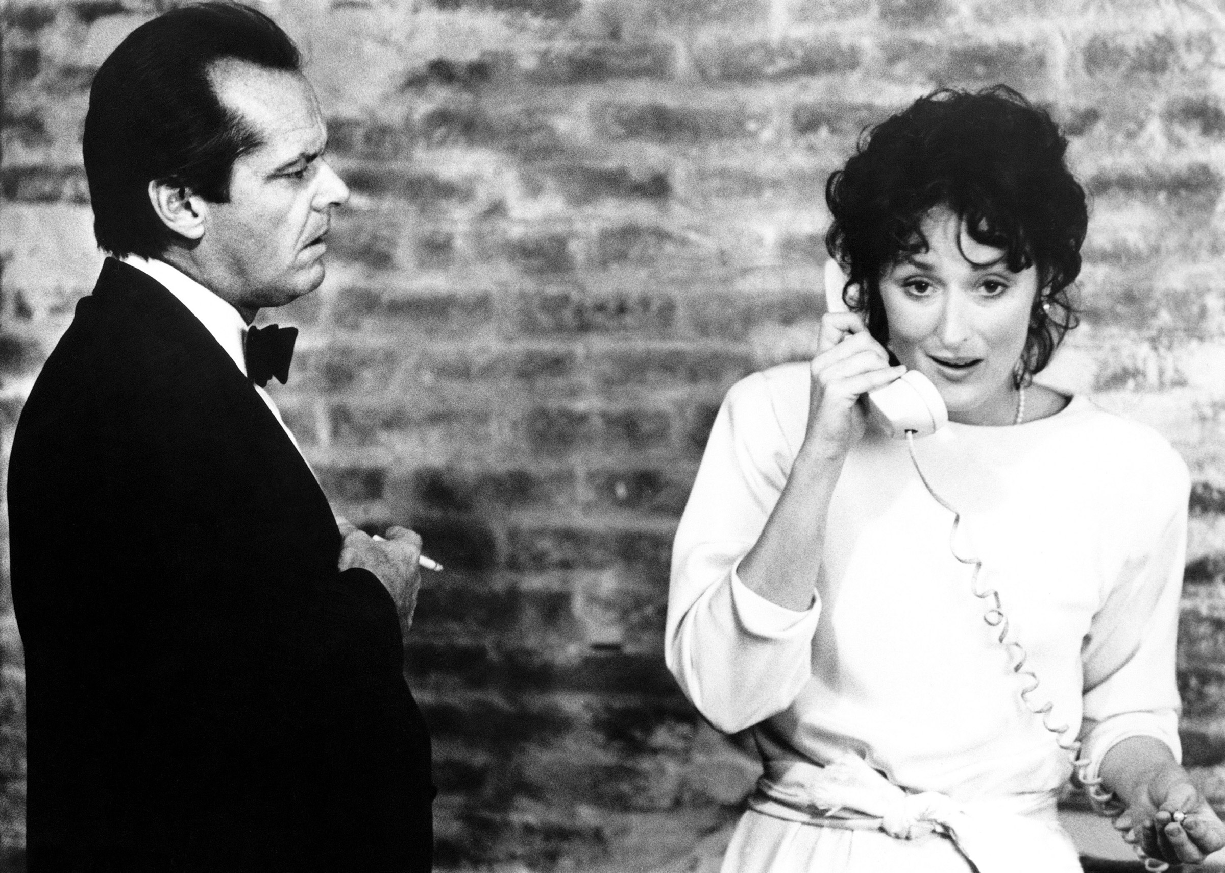 Jack Nicholson, left, and Meryl Streep in Heartburn.