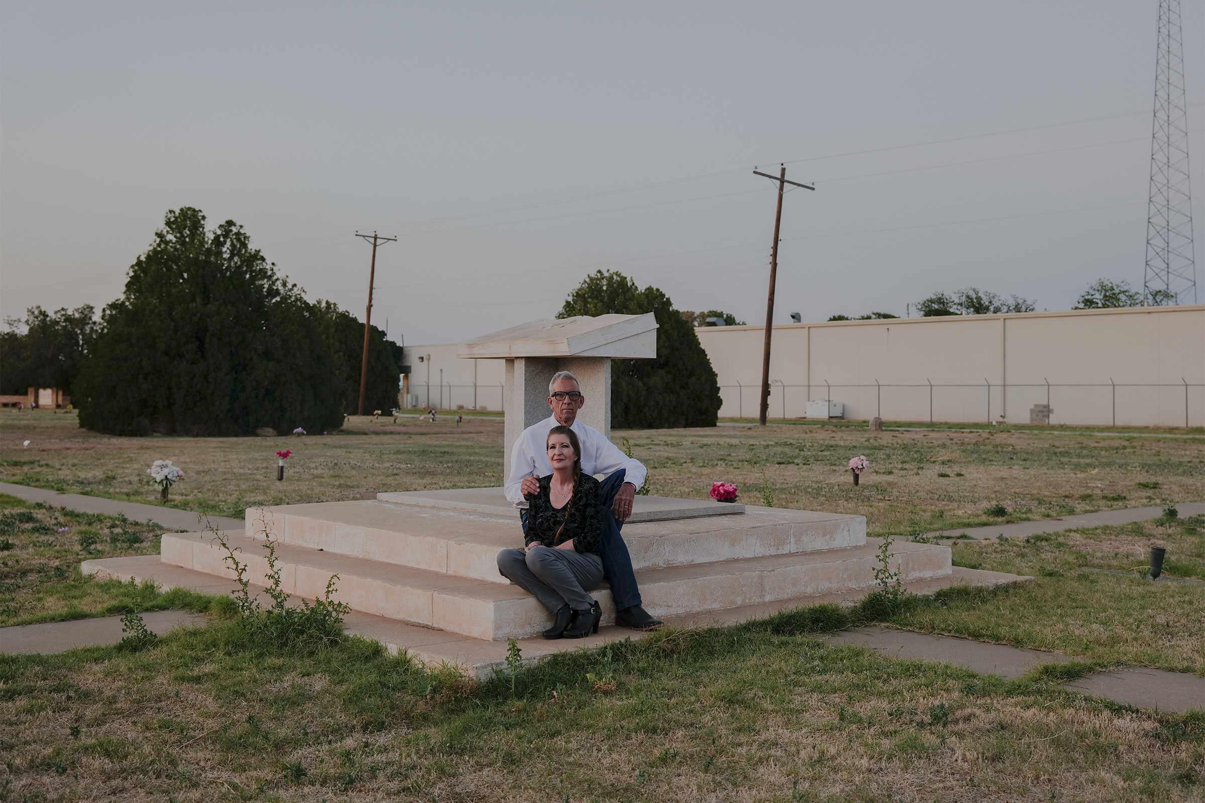 Rhonda and Gary Yesel say they buried more than a hundred victims of the coronavirus in their cemetery outside Littlefield, Tx, working even when they were ill with COVID-19. "Death doesn't stop," Rhonda says. "If we hadn't worked, we'd probably have bodies stacked up at the gate." (September Dawn Bottoms for TIME)