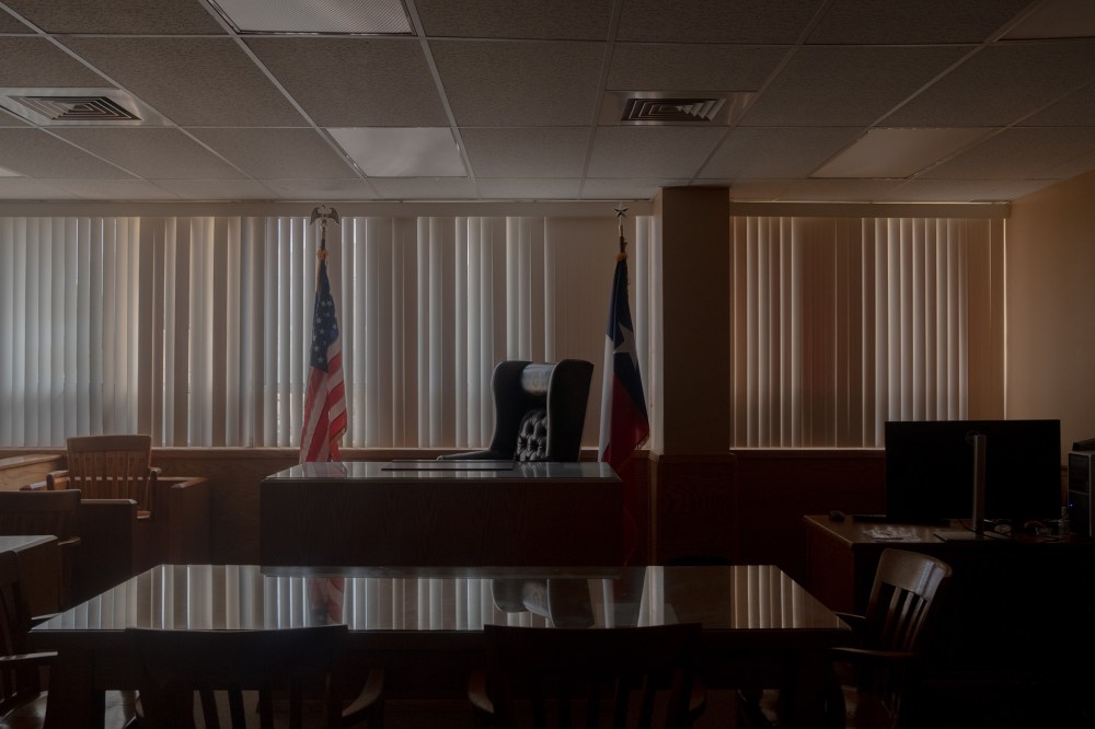 The Littlefield, Texas Courtroom on June 27, 2022.