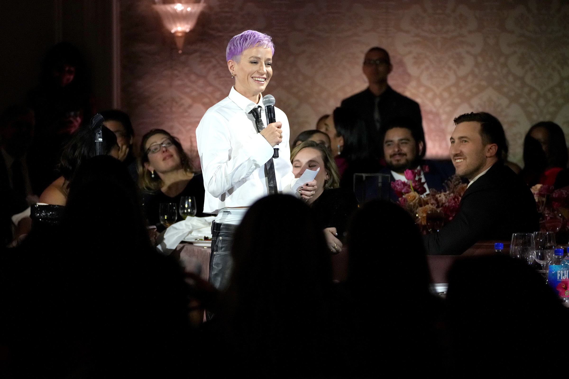 Megan Rapinoe speaks during the TIME Women of the Year event at the Four Seasons Hotel Los Angeles at Beverly Hills on March 08. (Kevin Mazur—Getty Images for TIME)