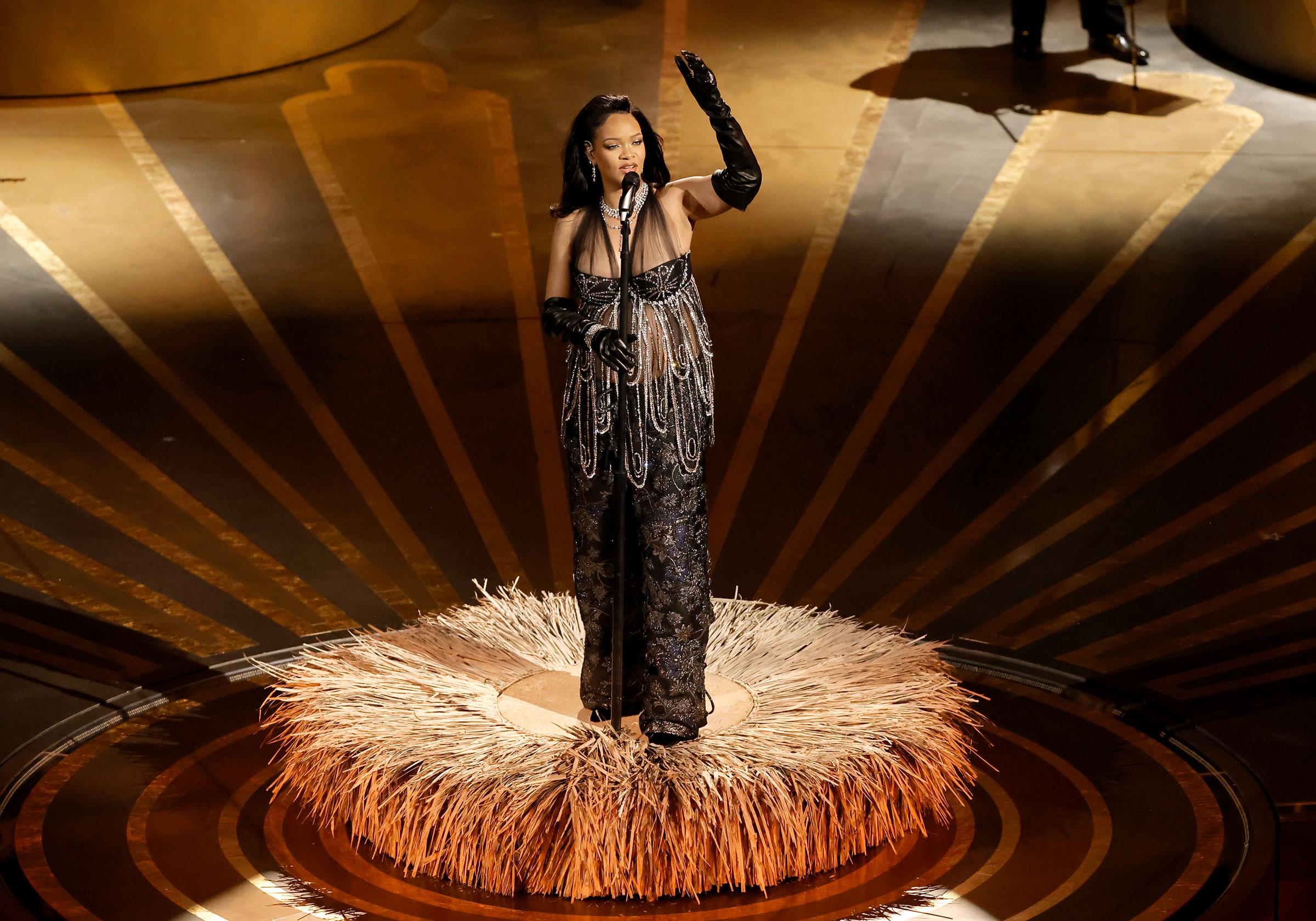Rihanna performs onstage during the 95th Annual Academy Awards. (Kevin Winter—Getty Images)