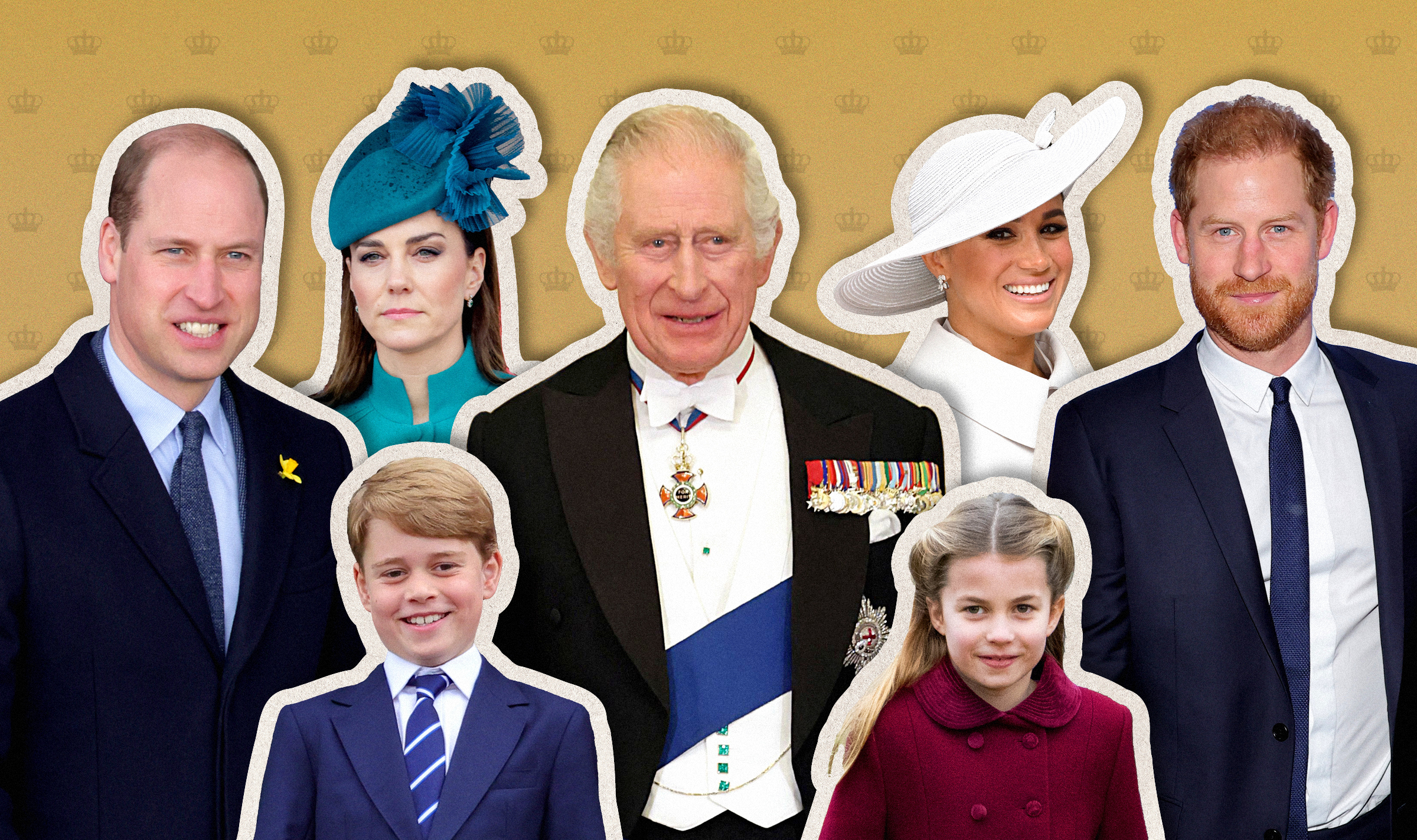 The line of succession now includes 23 members of the royal family. (Rich Morgan for TIME (Source Images: Getty Images (7)))