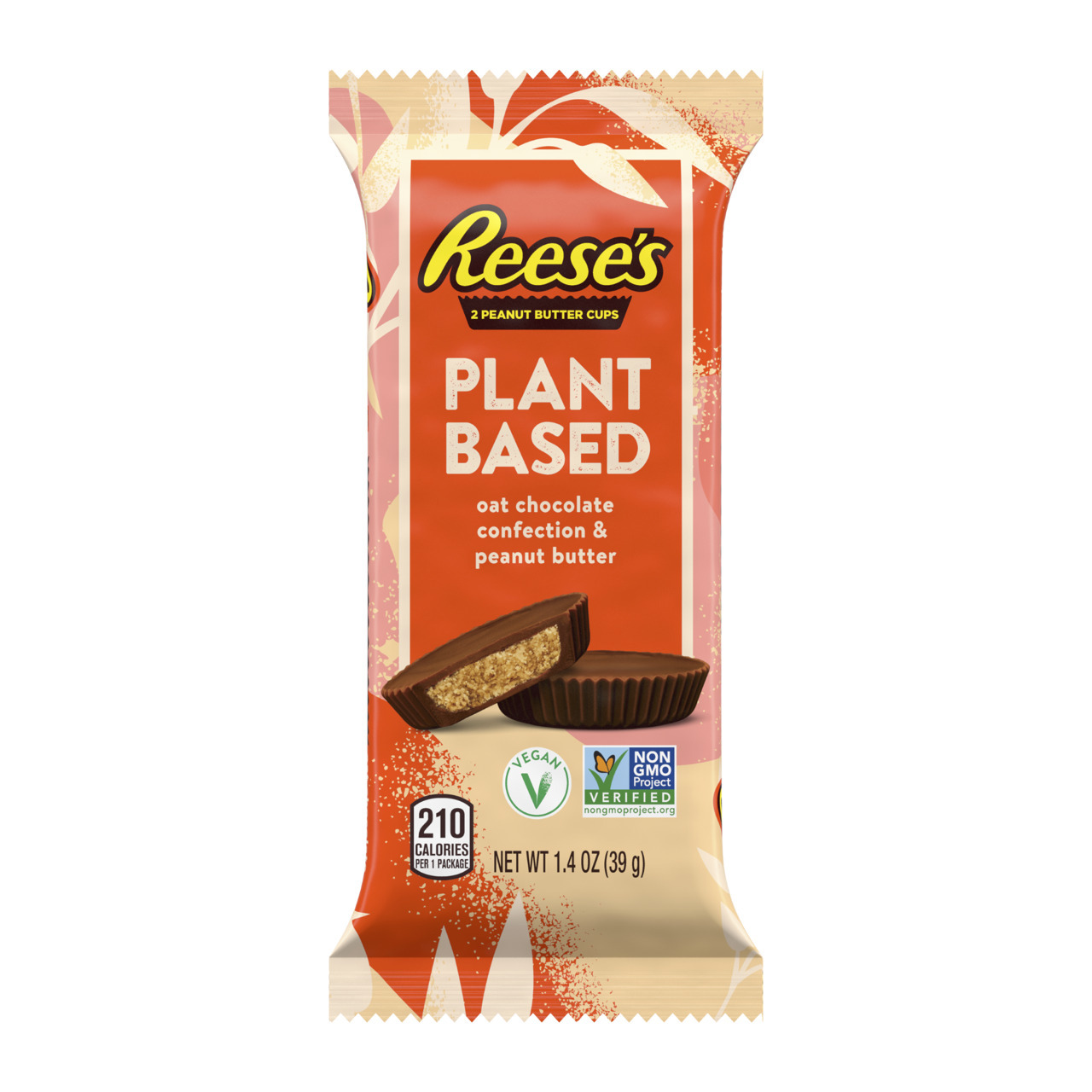 The Hersey Company's new plant-based Reese's peanut butter cups. (The Hershey Company via AP)