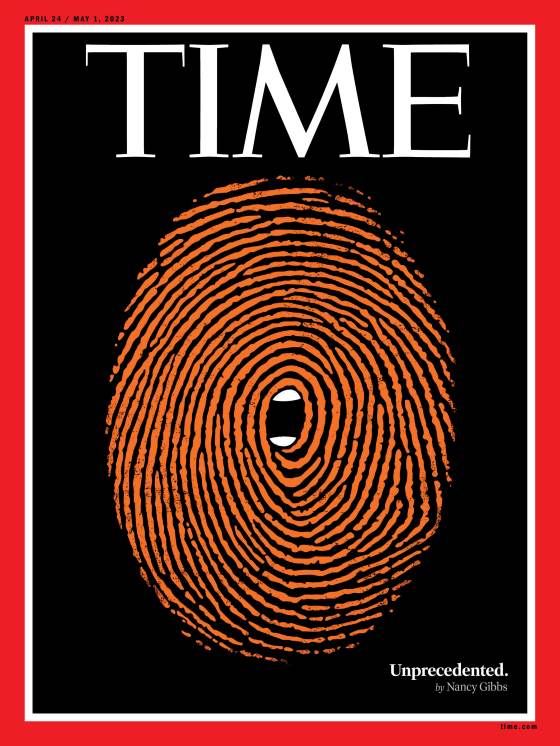 Trump Indictment Unprecedented Time Magazine cover
