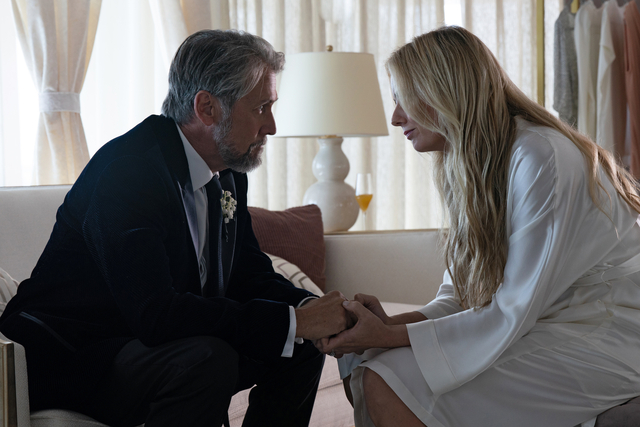 Alan Ruck and Justine Lupe in <i>Succession</i> Season 4, Episode 3: "Connor's Wedding" (Macall B. Polay—HBO)