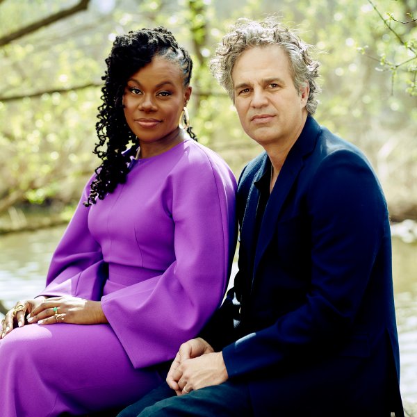 Walton and Ruffalo in Central Park in New York City on April 11