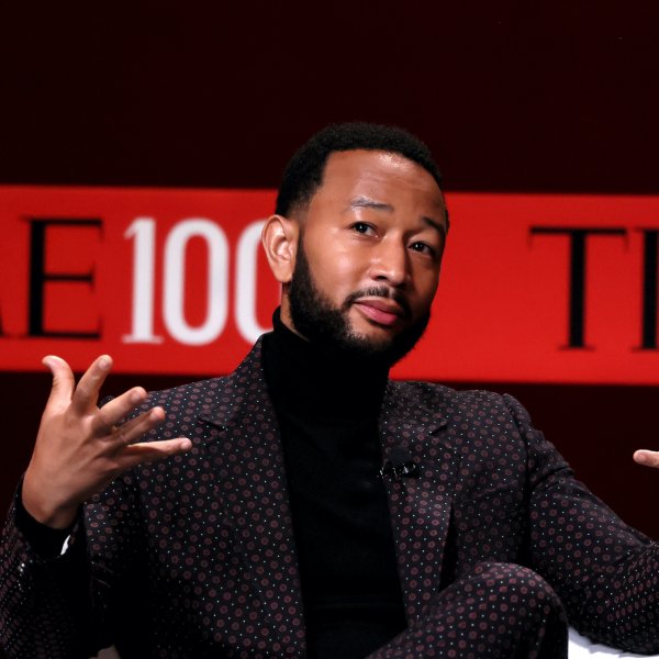 John Legend speaks onstage at the 2023 TIME100 Summit at Jazz at Lincoln Center on April 25, 2023 in New York City.