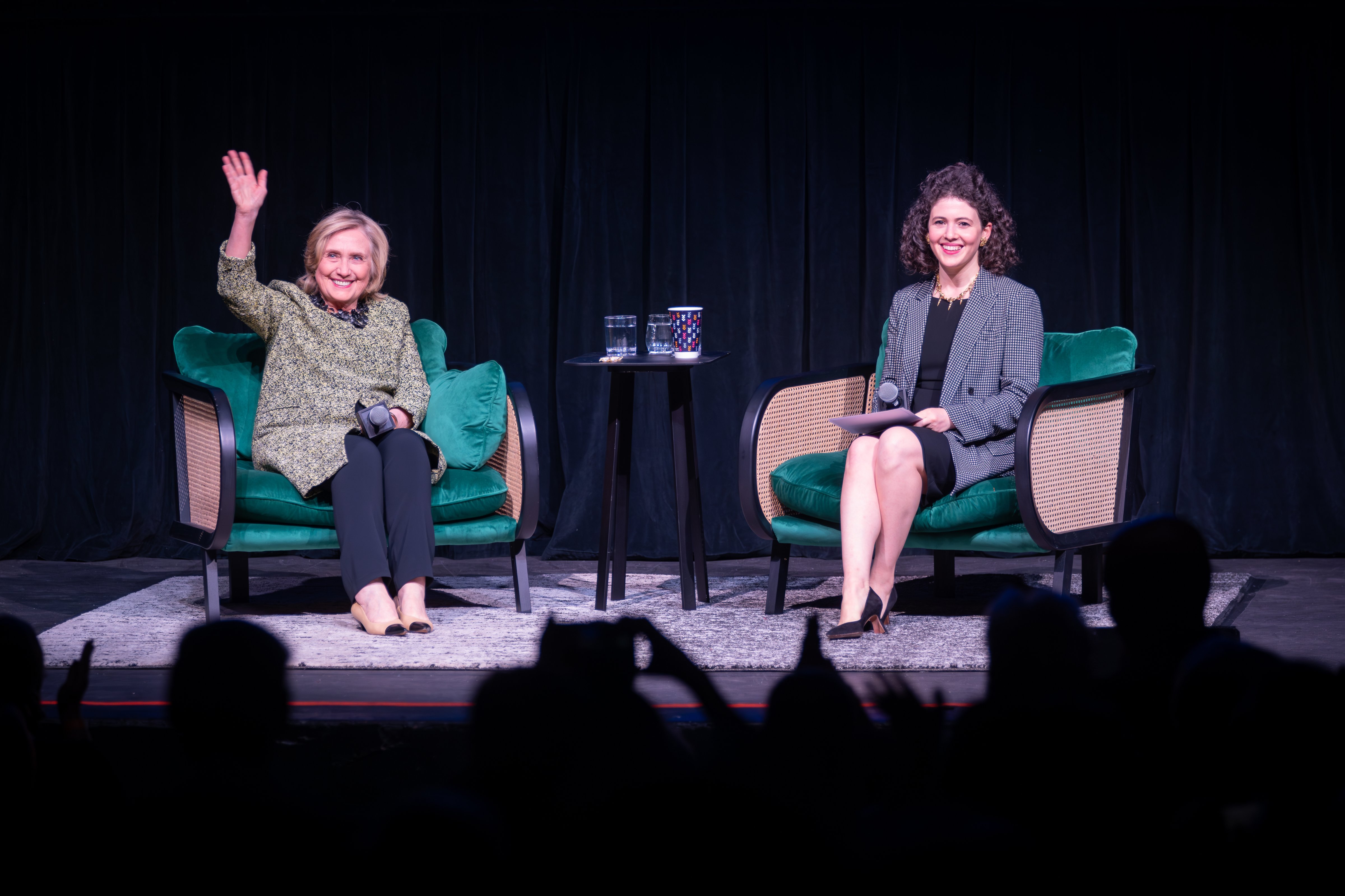 Former Secretary of State Hillary Clinton and TIME senior correspondent Charlotte Alter at the Chicago Humanities Festival on May 22. (David T Kindler, courtesy of the Chicago Humanities Festival)