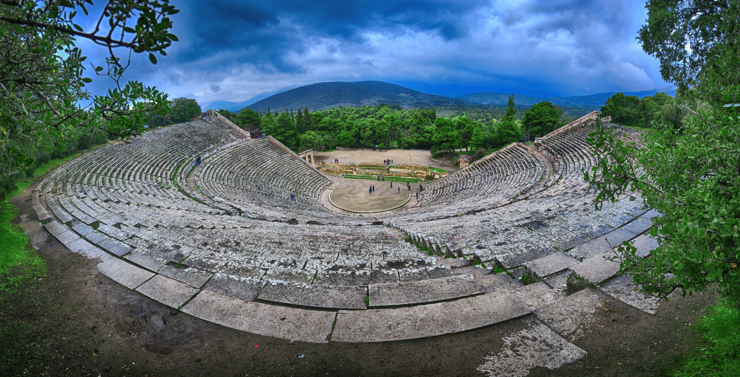 Ancient theater of Epidaurus panorama 3