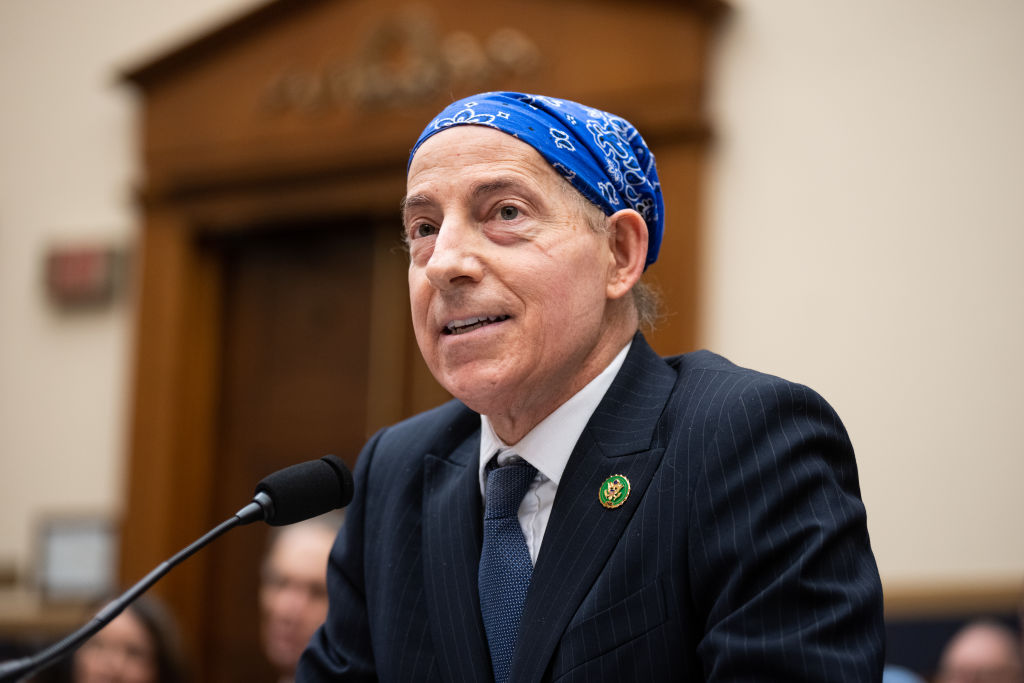 Rep. Jamie Raskin, D-Md., testifies during the Weaponization of the Federal Government Subcommittee hearing in Washington on Thursday, February 9, 2023. (Bill Clark—CQ-Roll Call, Inc via Getty Images)