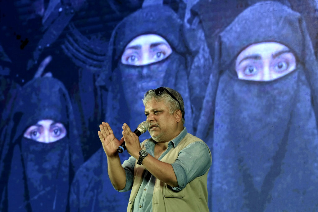 Bollywood film director Sudipto Sen speaks during a news conference for his film "The Kerala Story" in Mumbai on May 17, 2023. (Sujit Jaiswal—AFP/Getty Images)