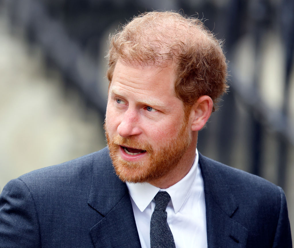 Prince Harry, Duke of Sussex arrives at the Royal Courts of Justice in relation to a separate lawsuit on March 30, 2023 in London, England. (Max Mumby—Indigo/Getty Images)