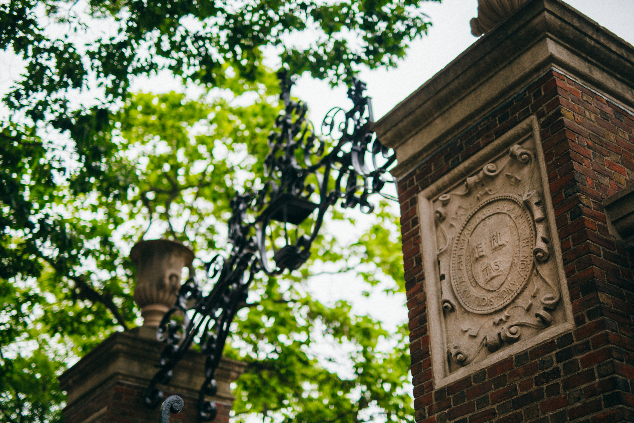 Gate at Harvard University, Cambridge, Massachusetts, USA