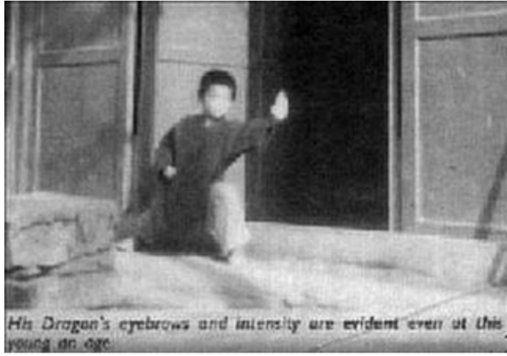 Shifu practicing gongbu (kung fu stance) in Henan Province, China in the early 1970s (Courtesy of USA Shaolin Temple)