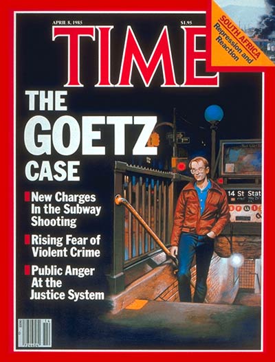 Bernhard Goetz on the cover of TIME in 1985