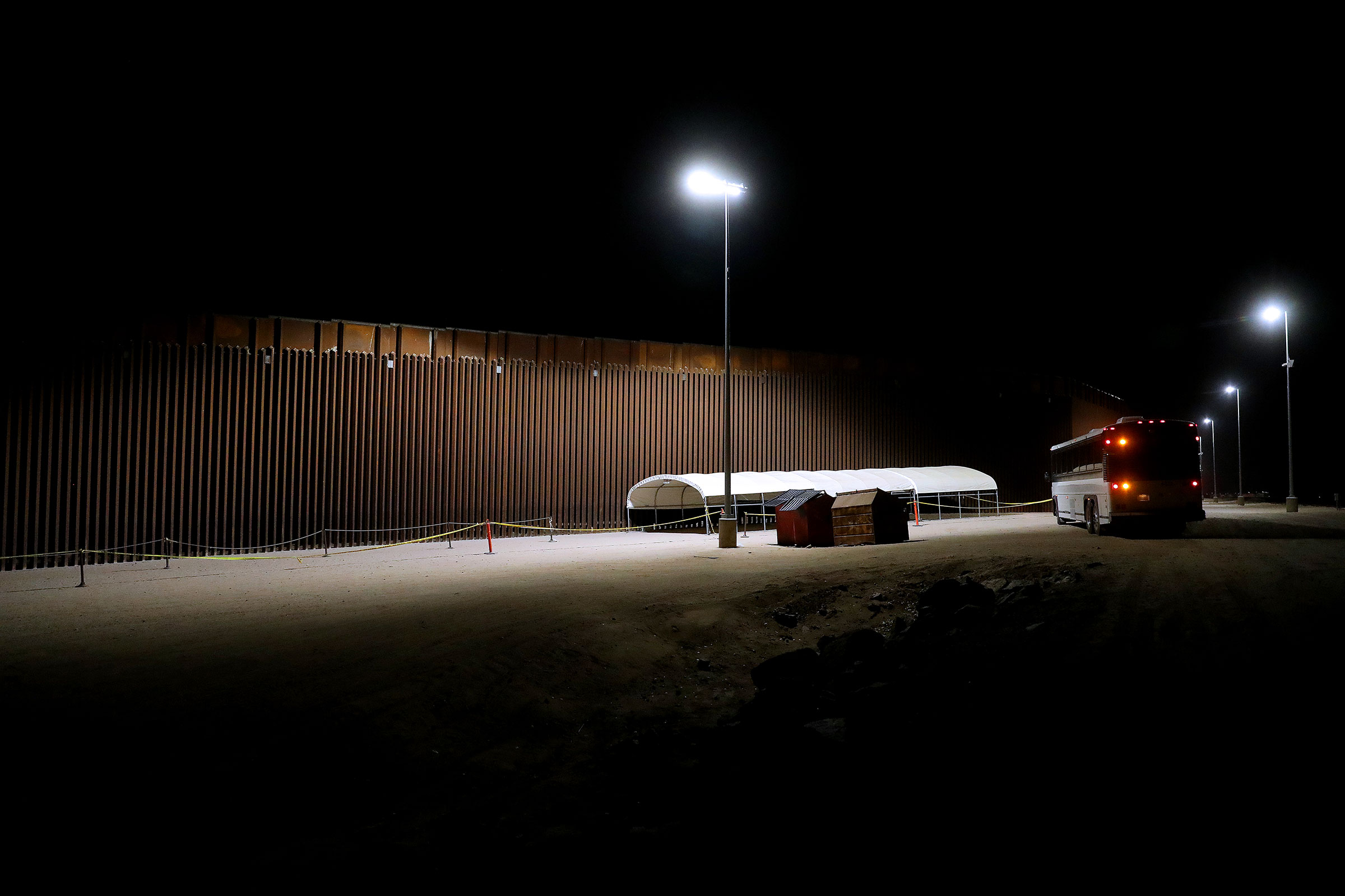 Twenty-four hours after the end of Title 42, a popular migrant crossing along the U.S.-Mexico border is empty in Somerton, Ariz. on May 12, 2023.