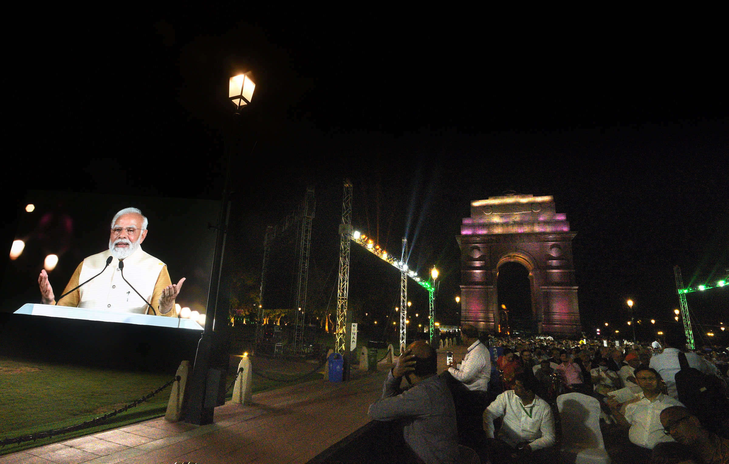Prime Minister Narendra Modi Inaugurates Revamped Central Vista Avenue, Unveils Netaji Statue