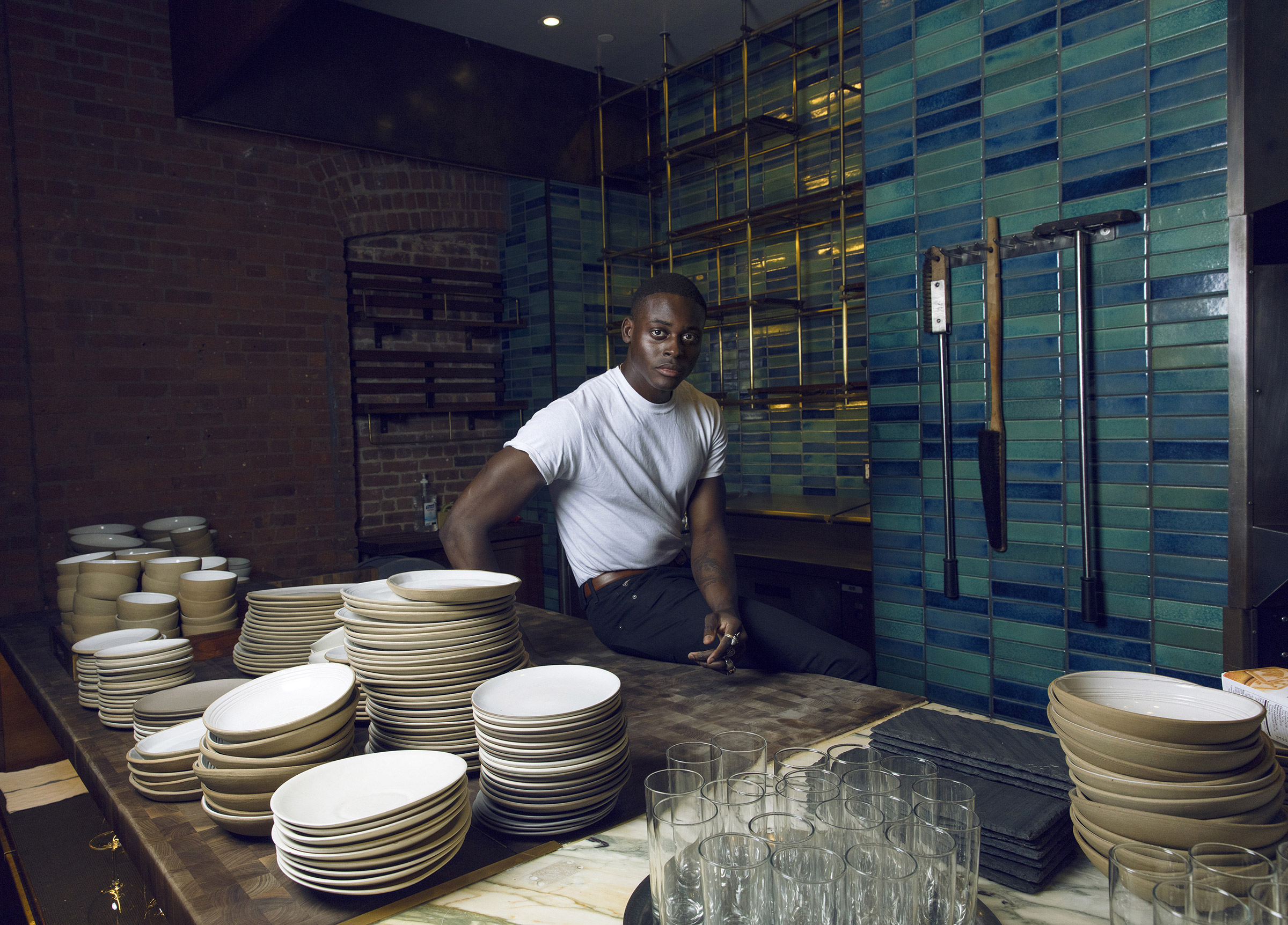 Rōze Traore at the Chefs Club New York in New York City, on Feb. 3, 2020. (Gioncarlo Valentine—The New York Times/Redux)