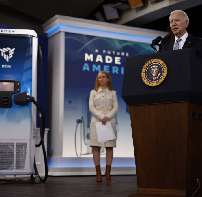 On Feb. 8, 2022, in Washington, D.C., President Joe Biden announced the Australian electric vehicle charging company Tritium DCFC is planning to build its first U.S. manufacturing facility in Tennessee.