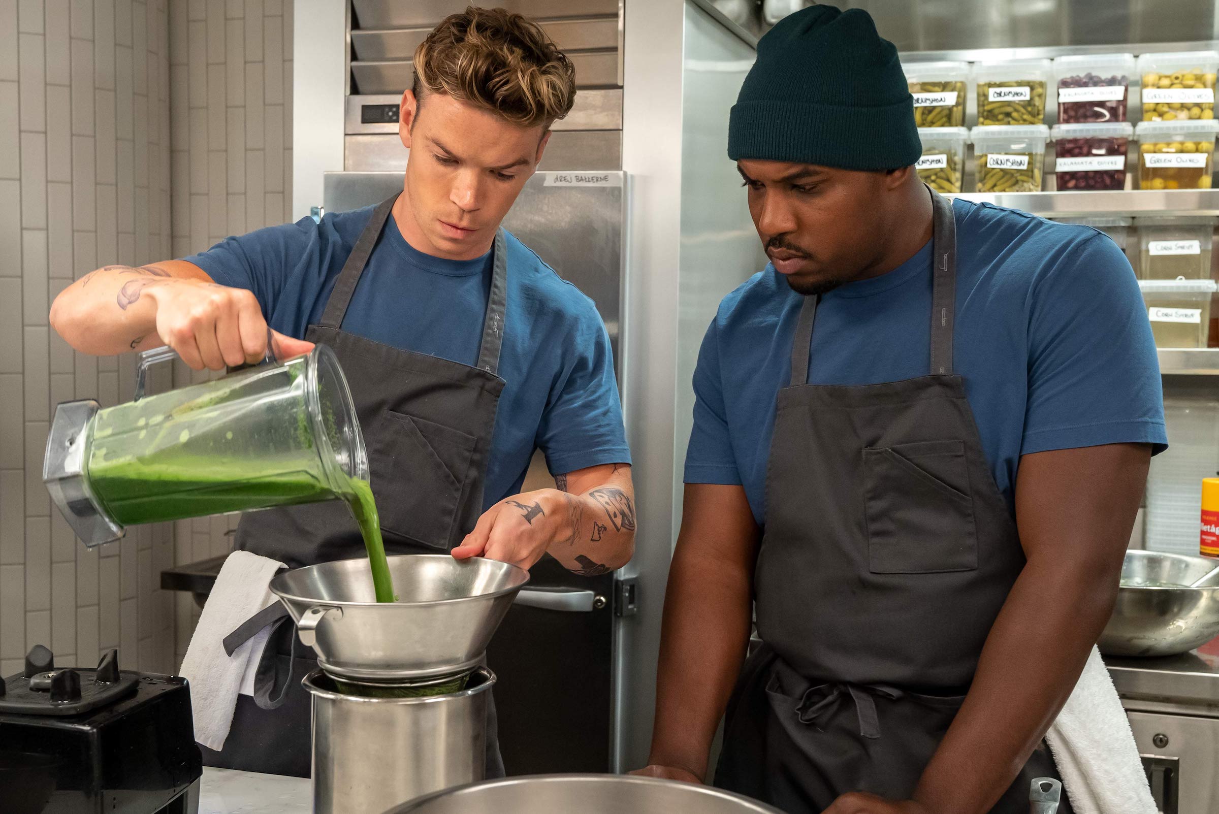 “THE BEAR” — “Honeydew” — Season 2, Episode 4 (Airs Thursday, June 22nd) Pictured: (l-r) Will Poulter as Luca, Lionel Boyce as Marcus. CR: Chuck Hodes/FX.