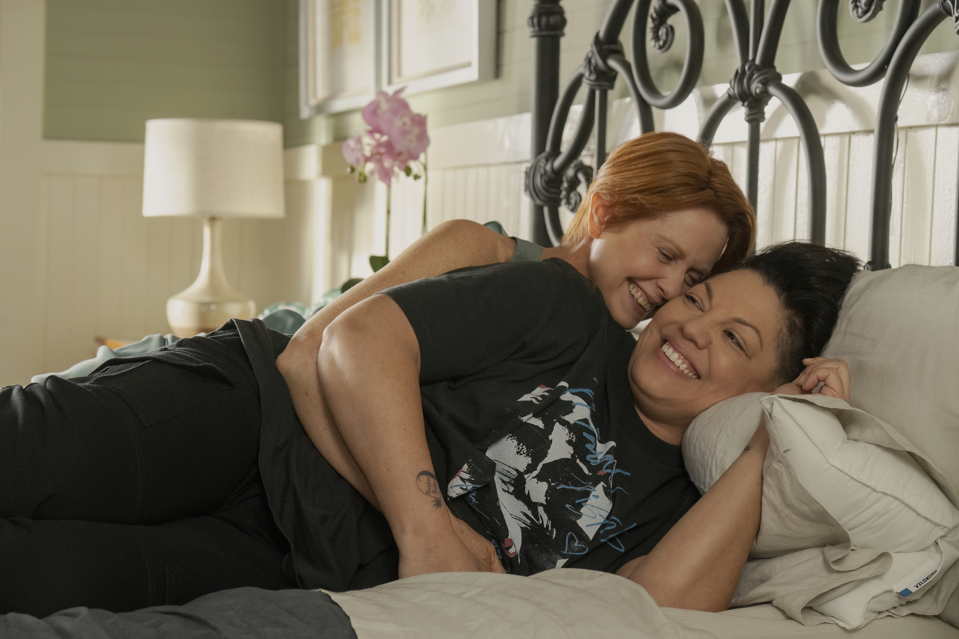 Cynthia Nixon and Sara Ramírez in season 2 of 'And Just Like That...'.  (Craig Blankenhorn—Max)