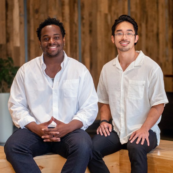 Ameelio co-founders Uzoma Orchingwa, CEO, and Gabriel Saruhashi, CTO