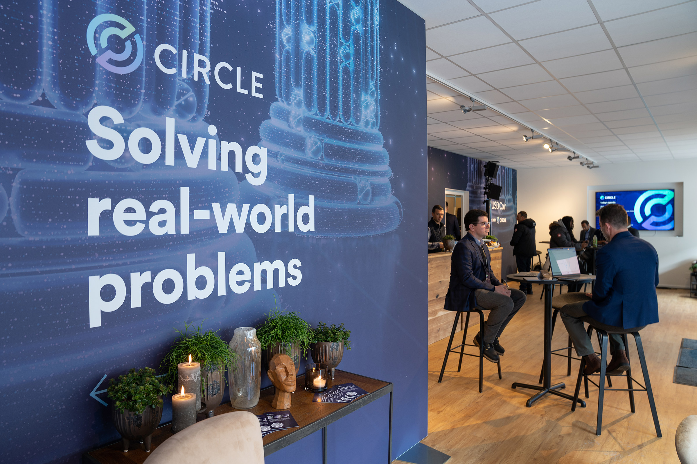 Circle at the World Economic Forum in Davos. (Courtesy of Circle Internet Financial)