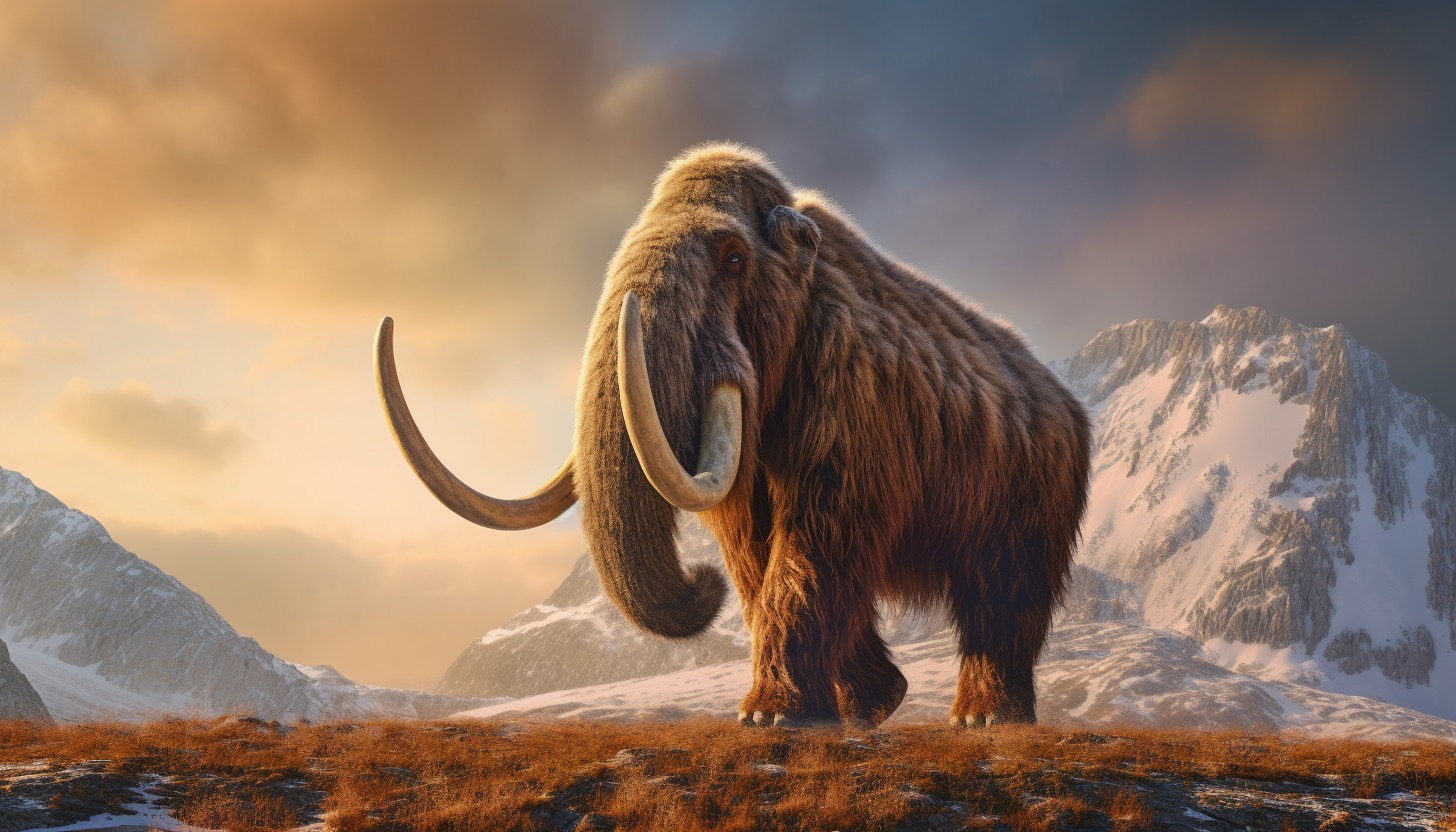 A visualization of a woolly mammoth, which Colossal Biosciences aims to "de-extinct." (Courtesy of Colossal Biosciences)
