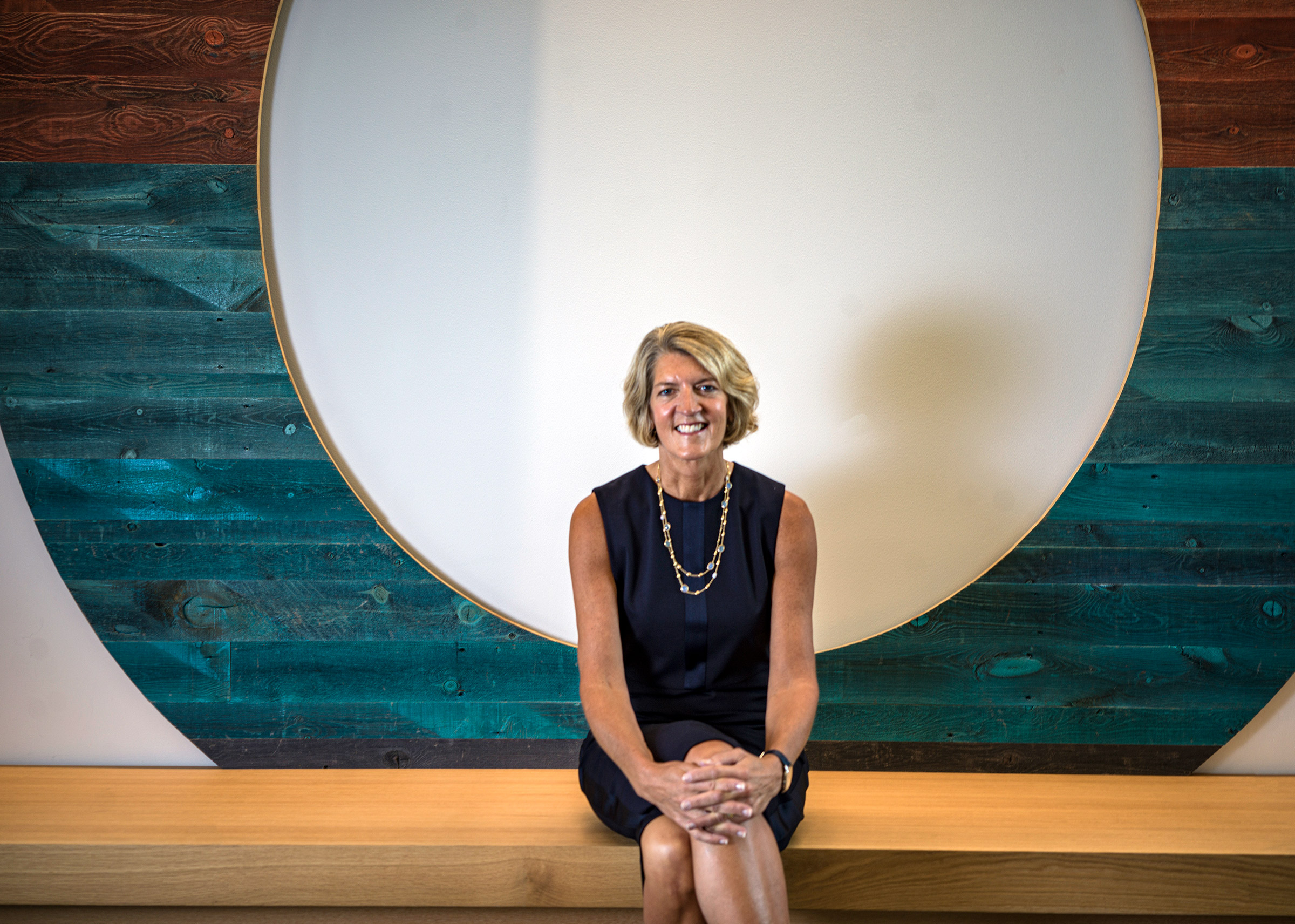 Land O’Lakes CEO Beth Ford photographed in the company's headquarters in Arden Hills, Minn., July 29, 2021. Ford leads the company as it celebrates it's 100th anniversary as a business in 2021. (Richard Tsong-Taatarii—Star Tribune/Getty Images)
