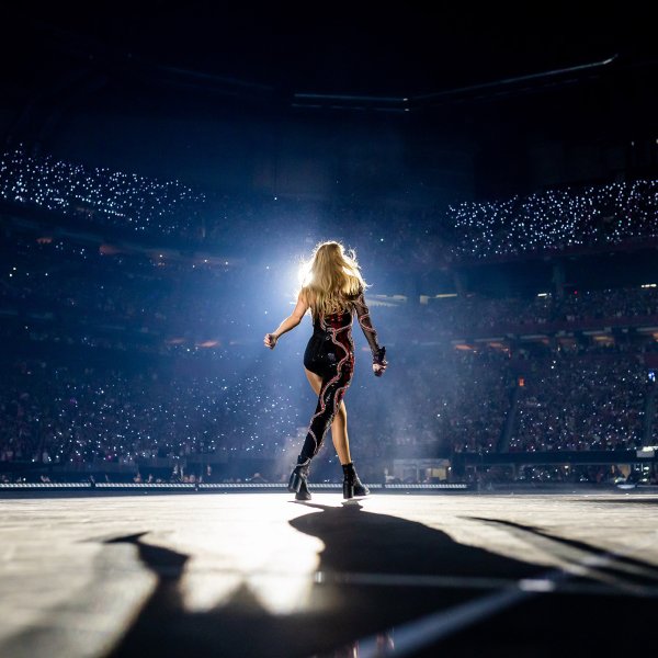 Taylor Swift performs onstage during The Eras Tour in Atlanta on April 28.