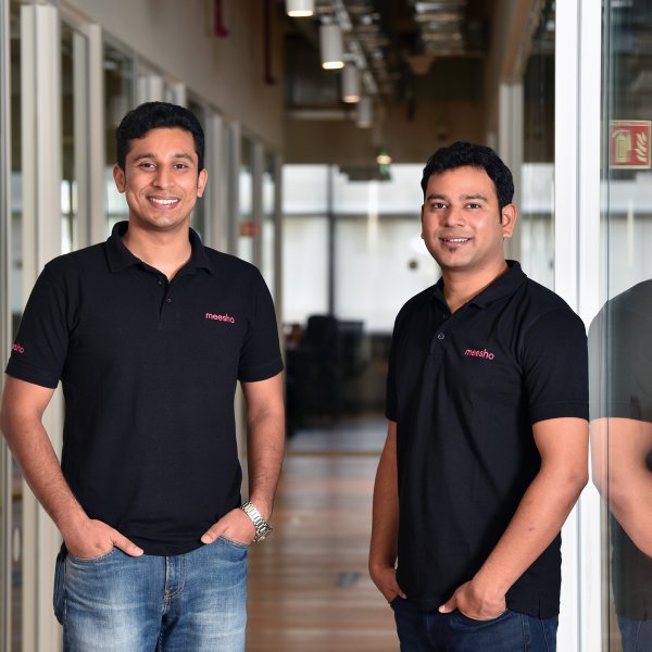 Meesho co-founders Vidit Aatrey, CEO, and Sanjeev Barnwal, CTO.