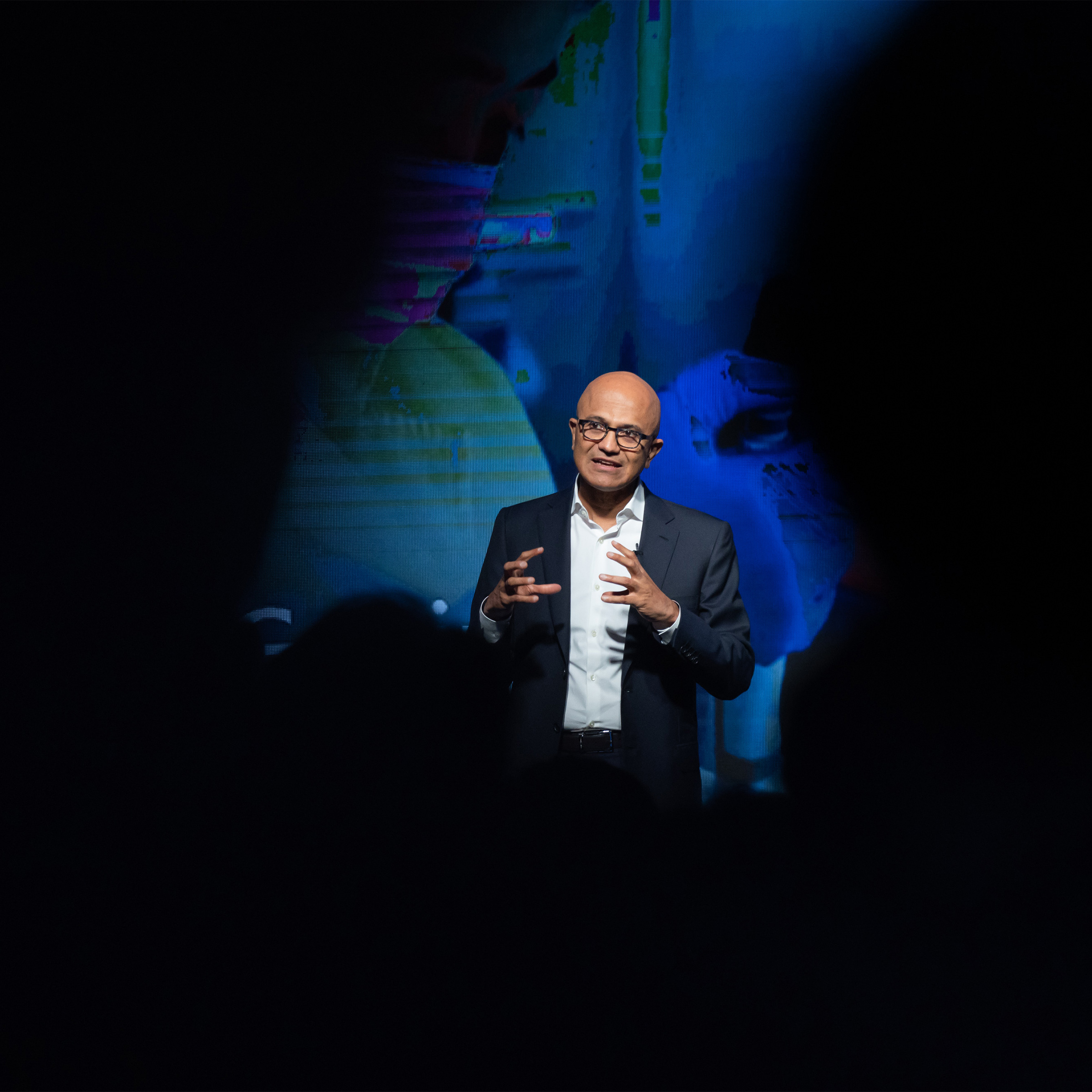 Satya Nadella, CEO of Microsoft. (SeongJoon Cho—Bloomberg/Getty Images)