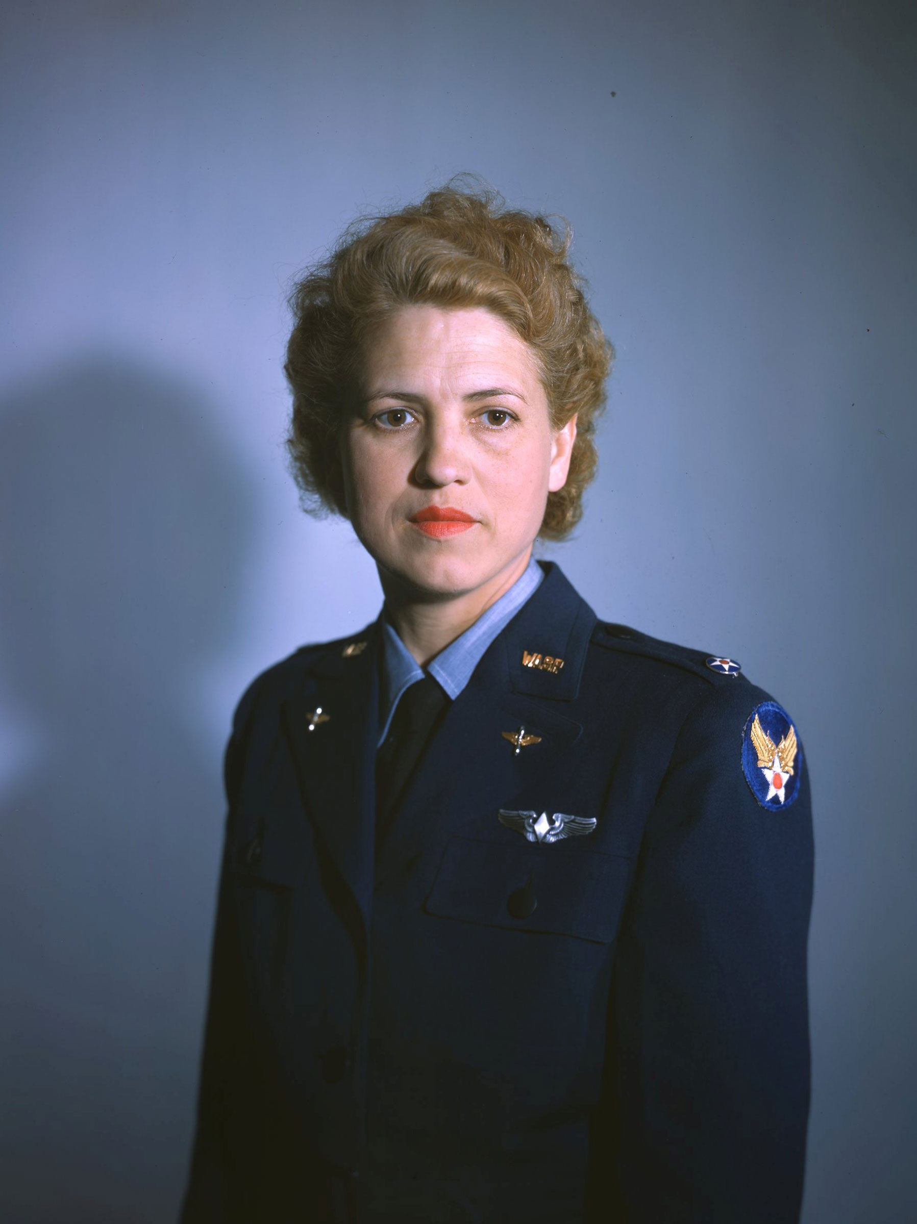 Portrait of Jacqueline Cochran in her uniform