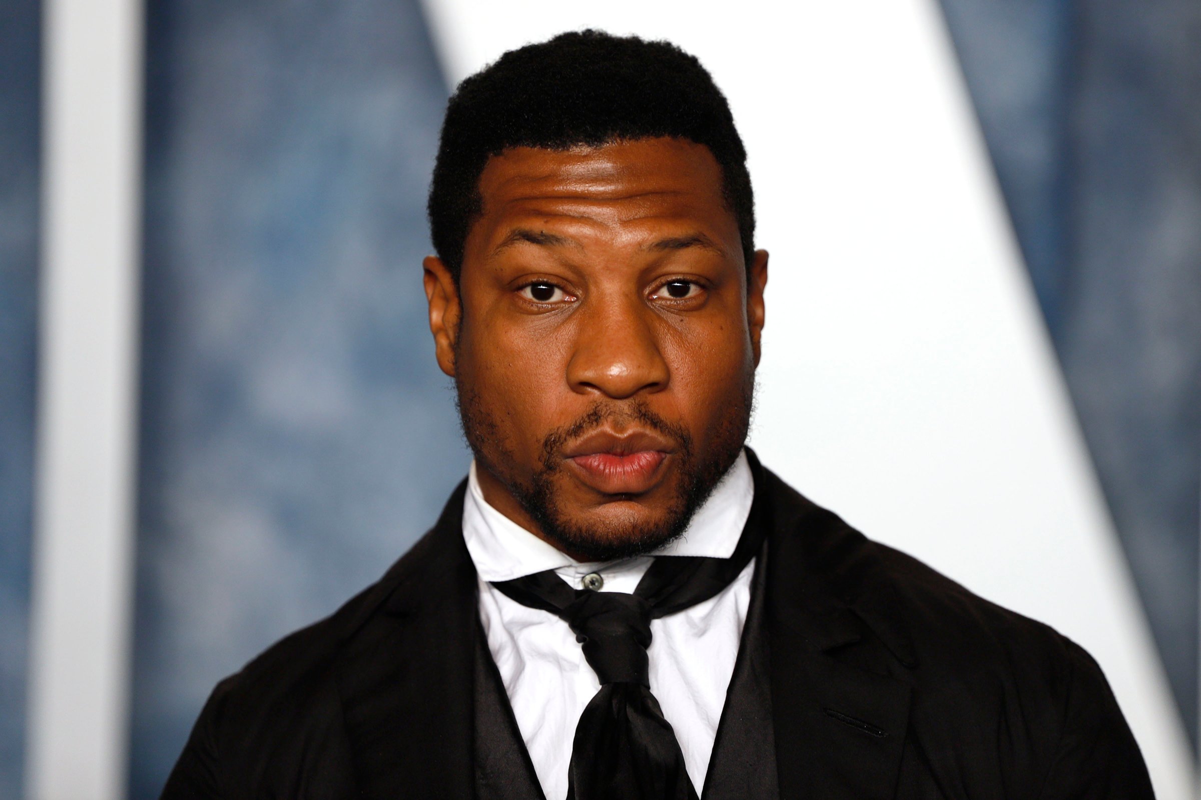 Jonathan Majors attends the 2023 Vanity Fair Oscar Party at the Wallis Annenberg Center for the Performing Arts in Beverly Hills, Calif., on March 12, 2023