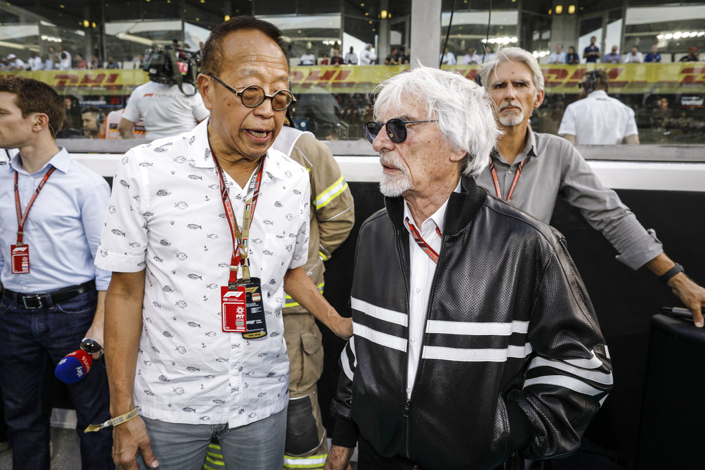 Ong Beng Seng, left, at the FIA Formula One World Championship 2018, Abu Dhabi Grand Prix. (HOCH ZWEI—picture-alliance/dpa/AP)