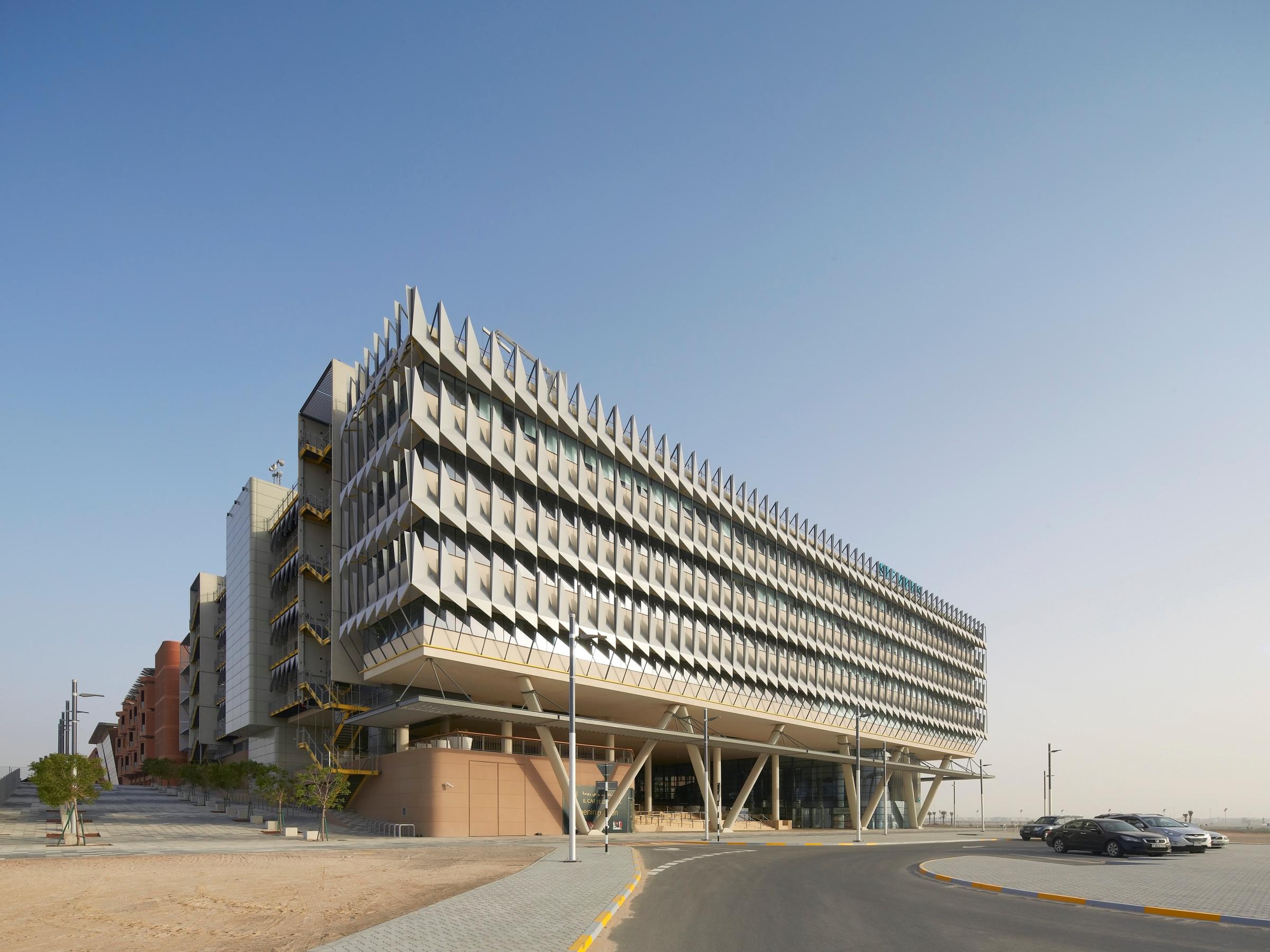 The Siemens HQ building in Masdar City, United Arab Emirates.
