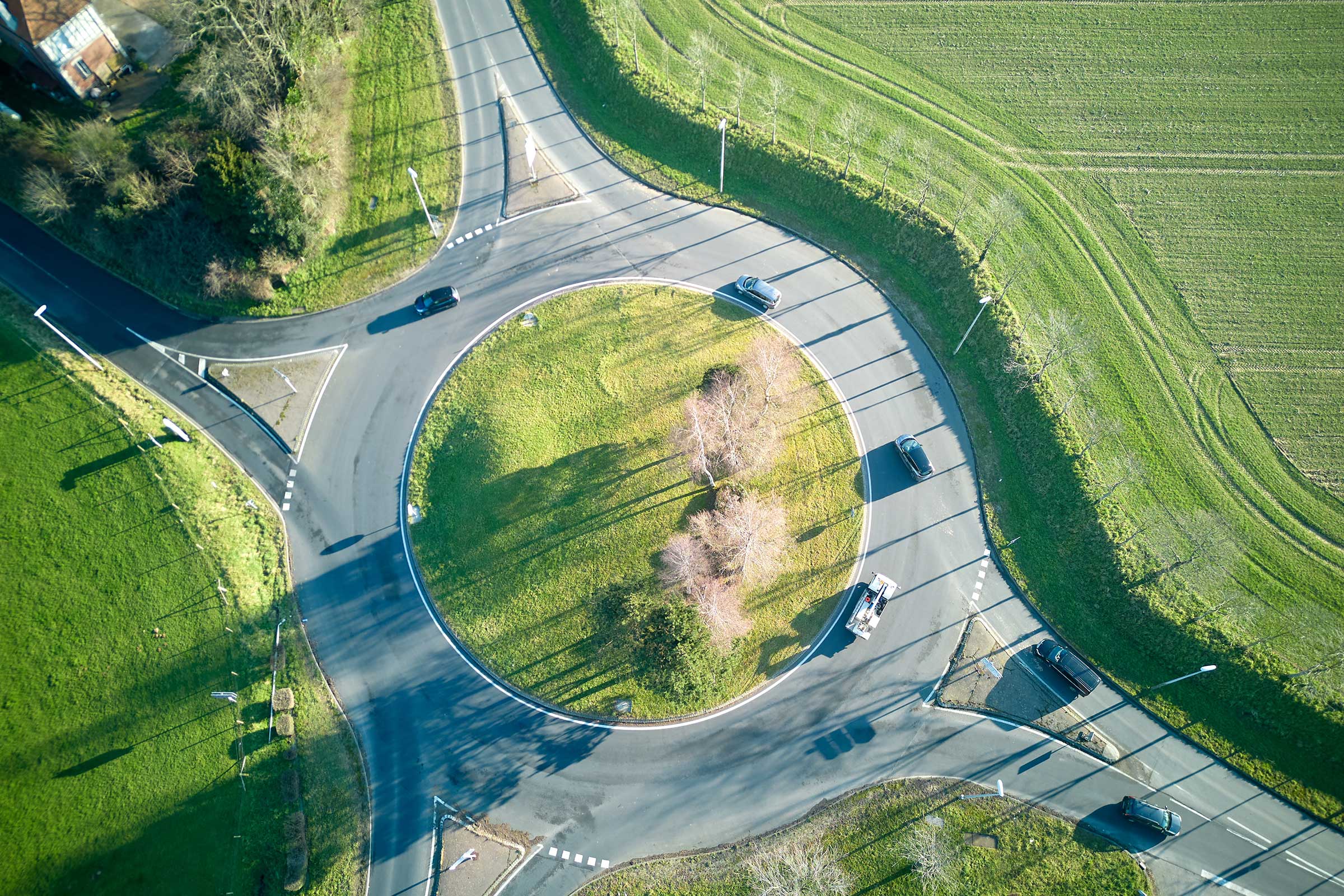 Roundabout in France