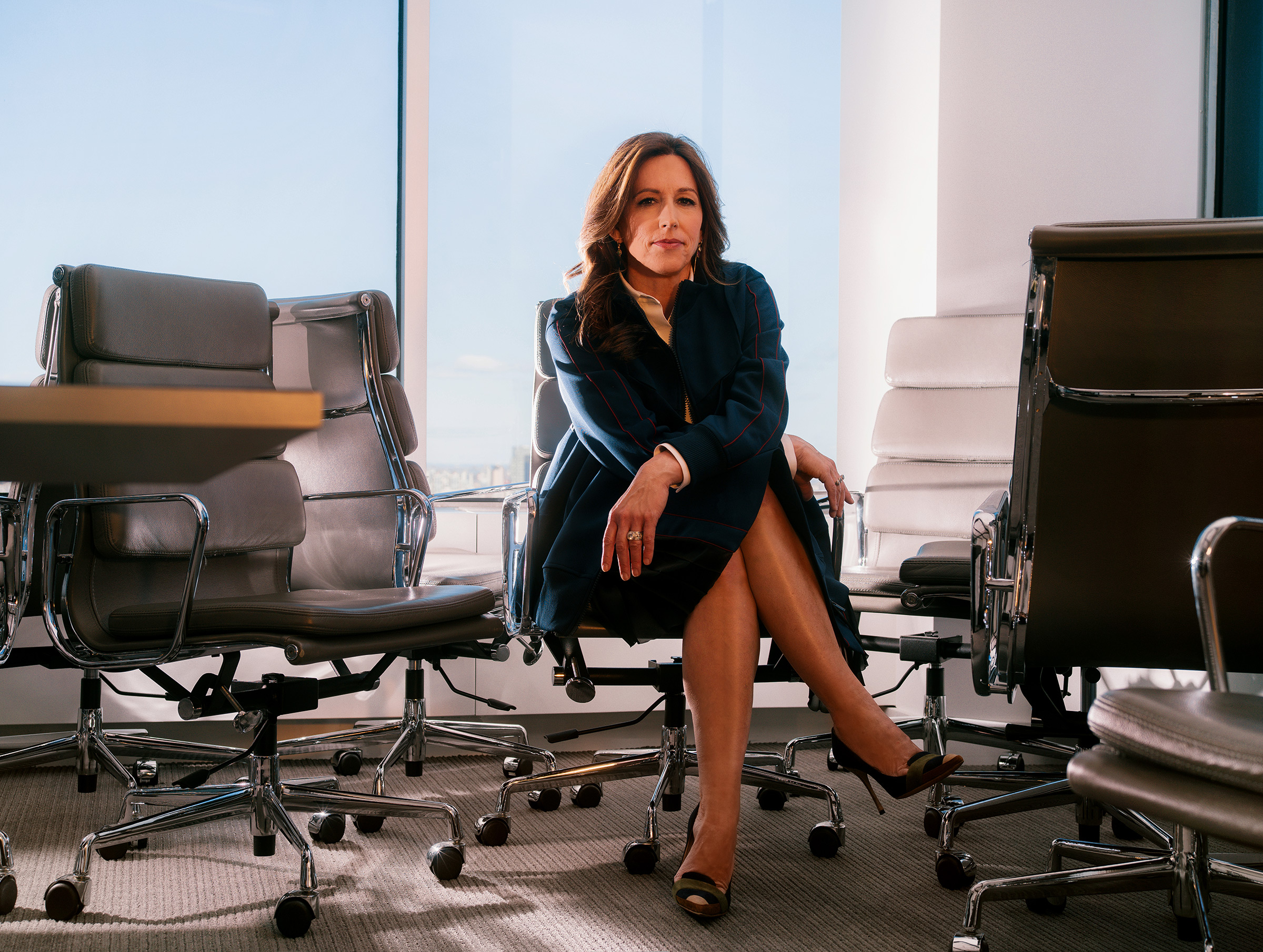 “I think it's the responsibility of CEOs to teach women the skills that they don't naturally have when they come to their firms,” says Just, at PEAK6’s office in New York City.