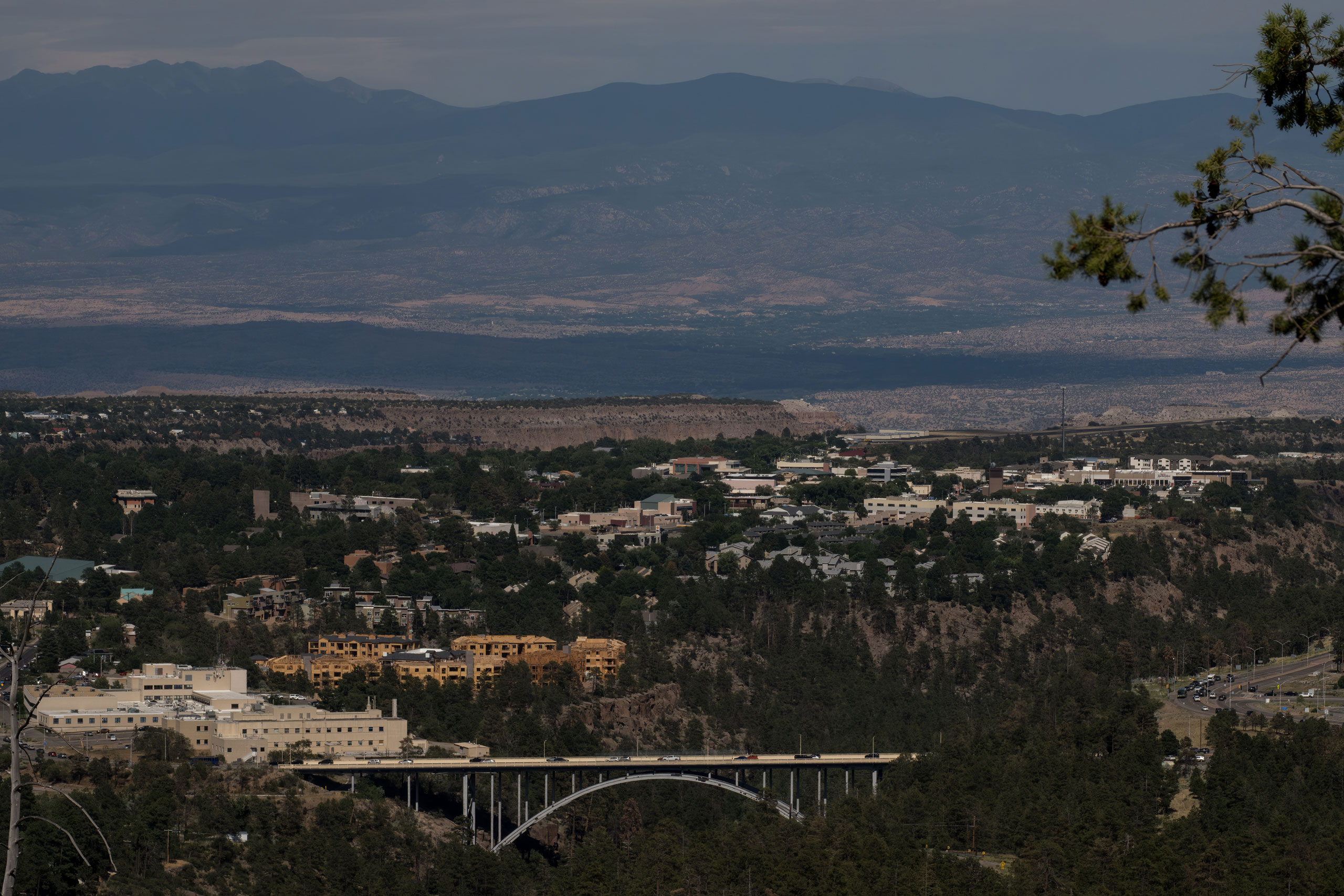 The view from a ridge overlooking Los Alamos. (Ramsay de Give for TIME)