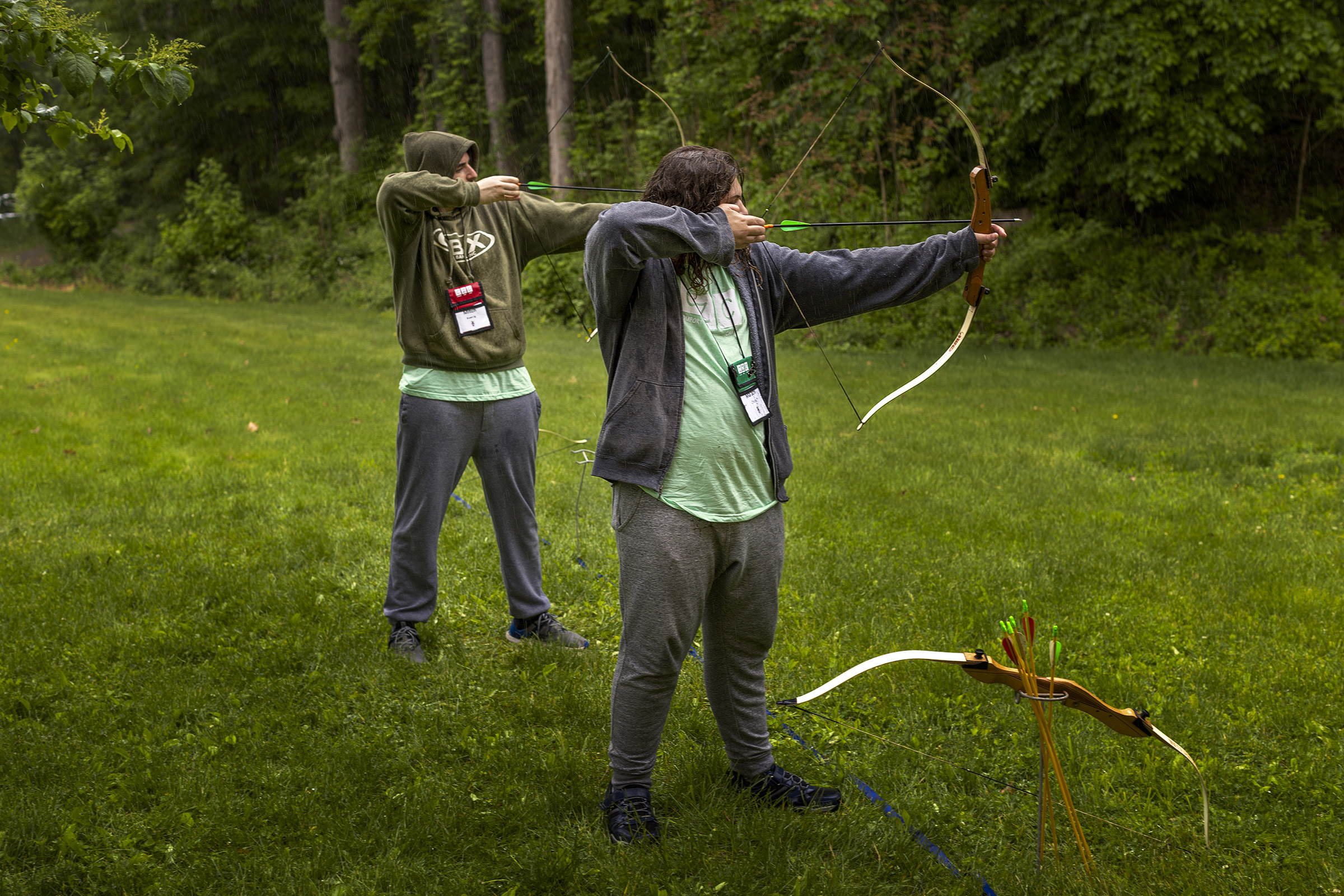 “You can talk without any fears” in camp healing circles, says camper Malachi Chassé, right. “You can share. Everyone’s going to understand.” (Ilona Szwarc for TIME)