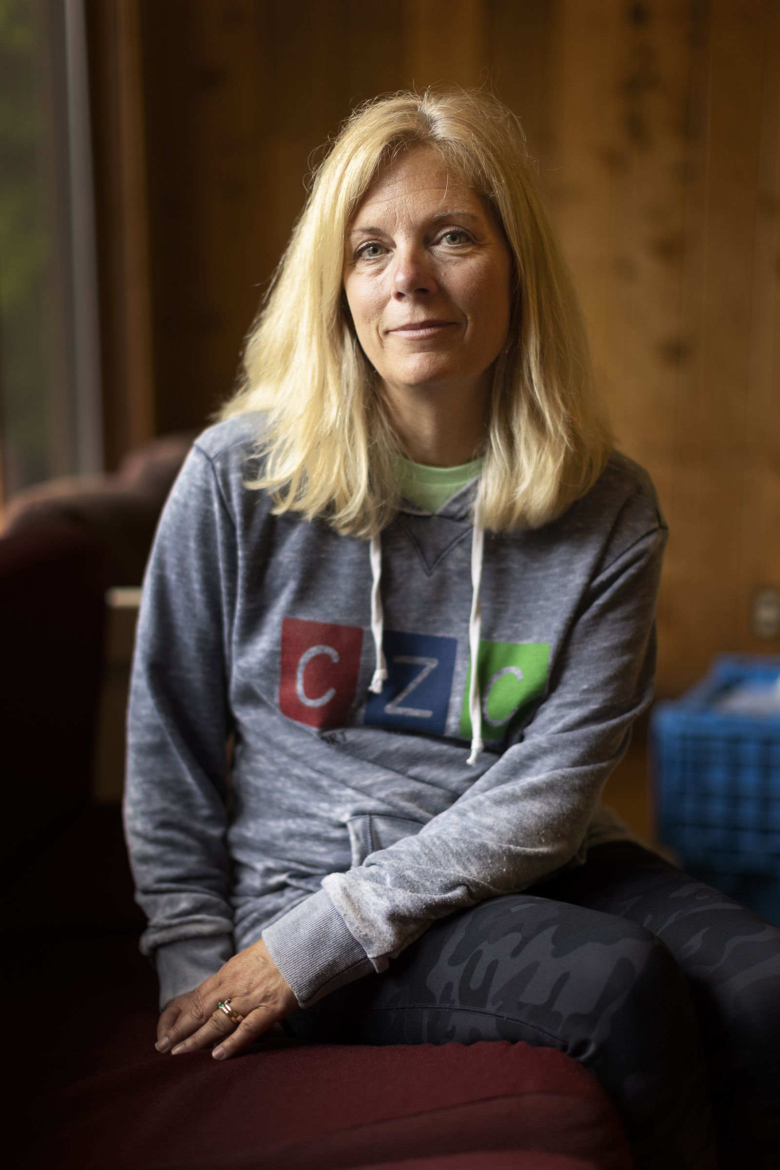 Portrait of Comfort Zone Camp founder Lynne Hughes.