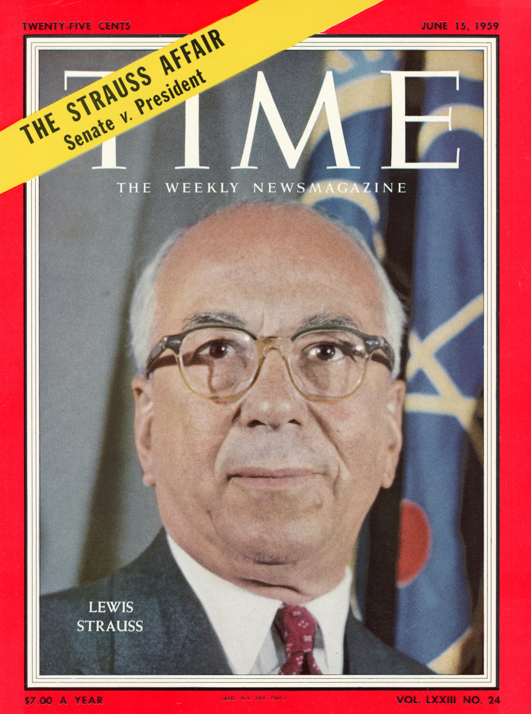 Real TIME magazine covers appear on Oppenheimer