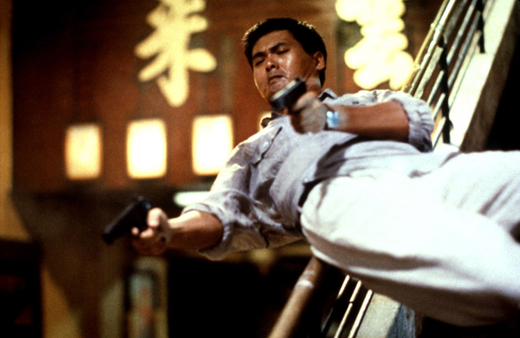 Chow Yun-Fat in <i>Hard Boiled</i>. (Rim/Everett Collection)