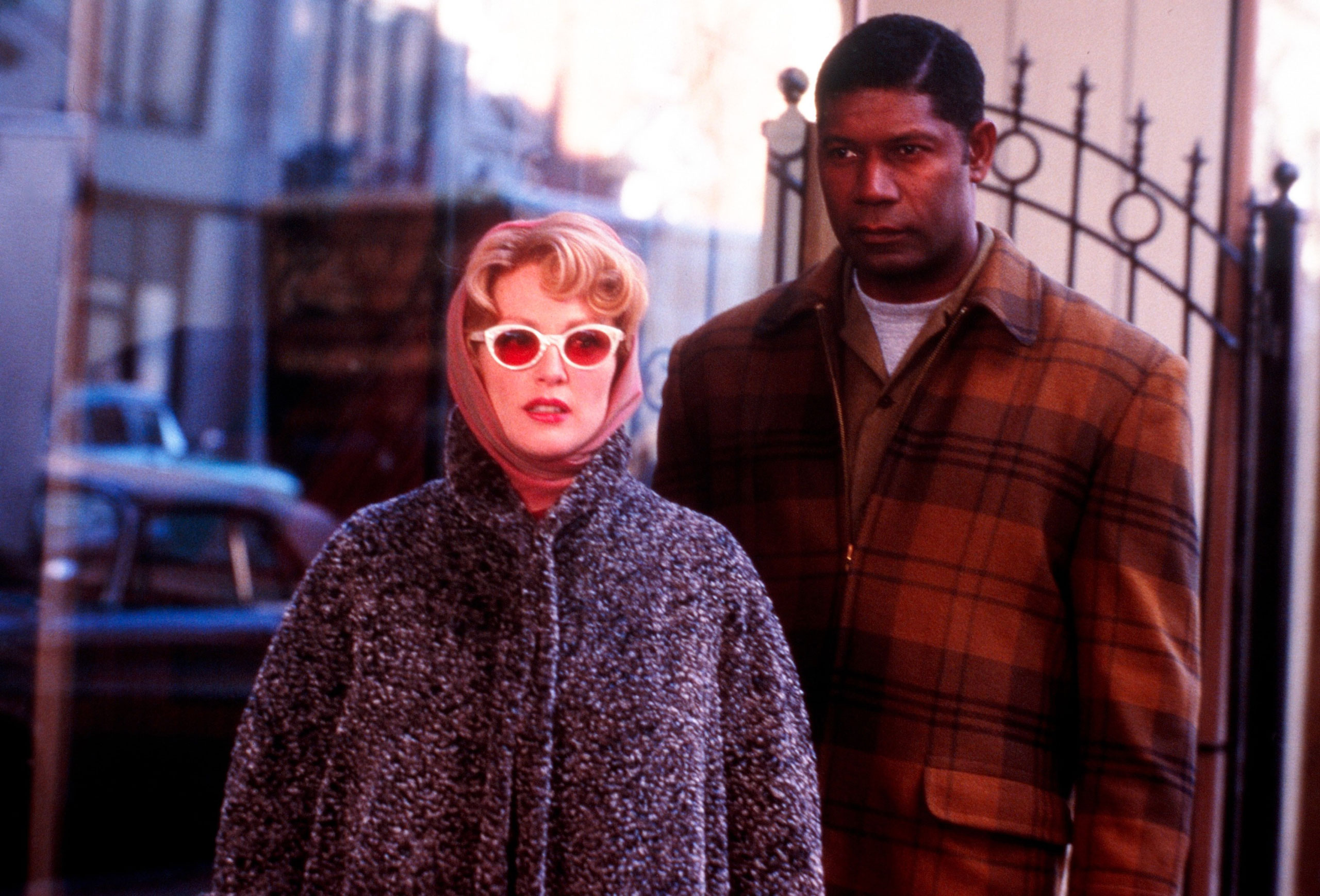 Julianne Moore and Dennis Haysbert in <i>Far From Heaven</i>. (Focus Films/Everett Collection)